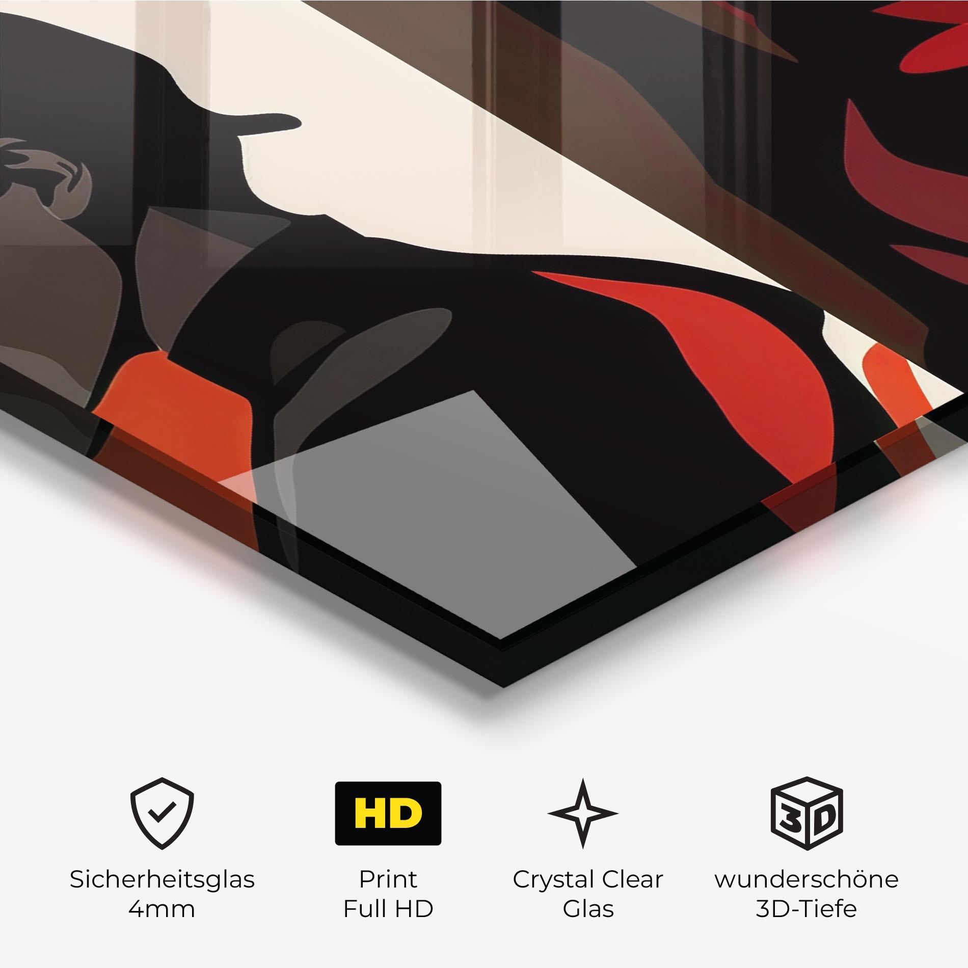 Glasbild Graphical Portrait mockup 3