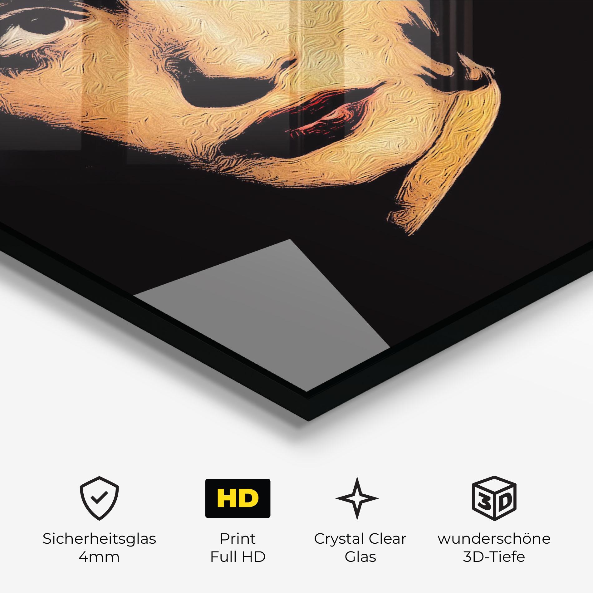 Glasbild Light Portrait mockup 3