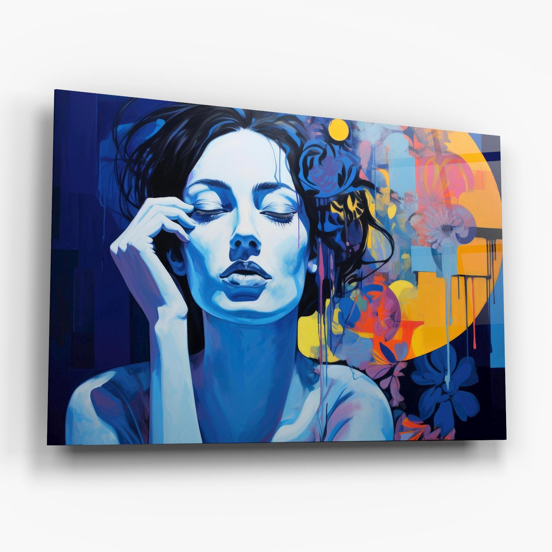 Glasbild Photographic Blue Image mockup 6