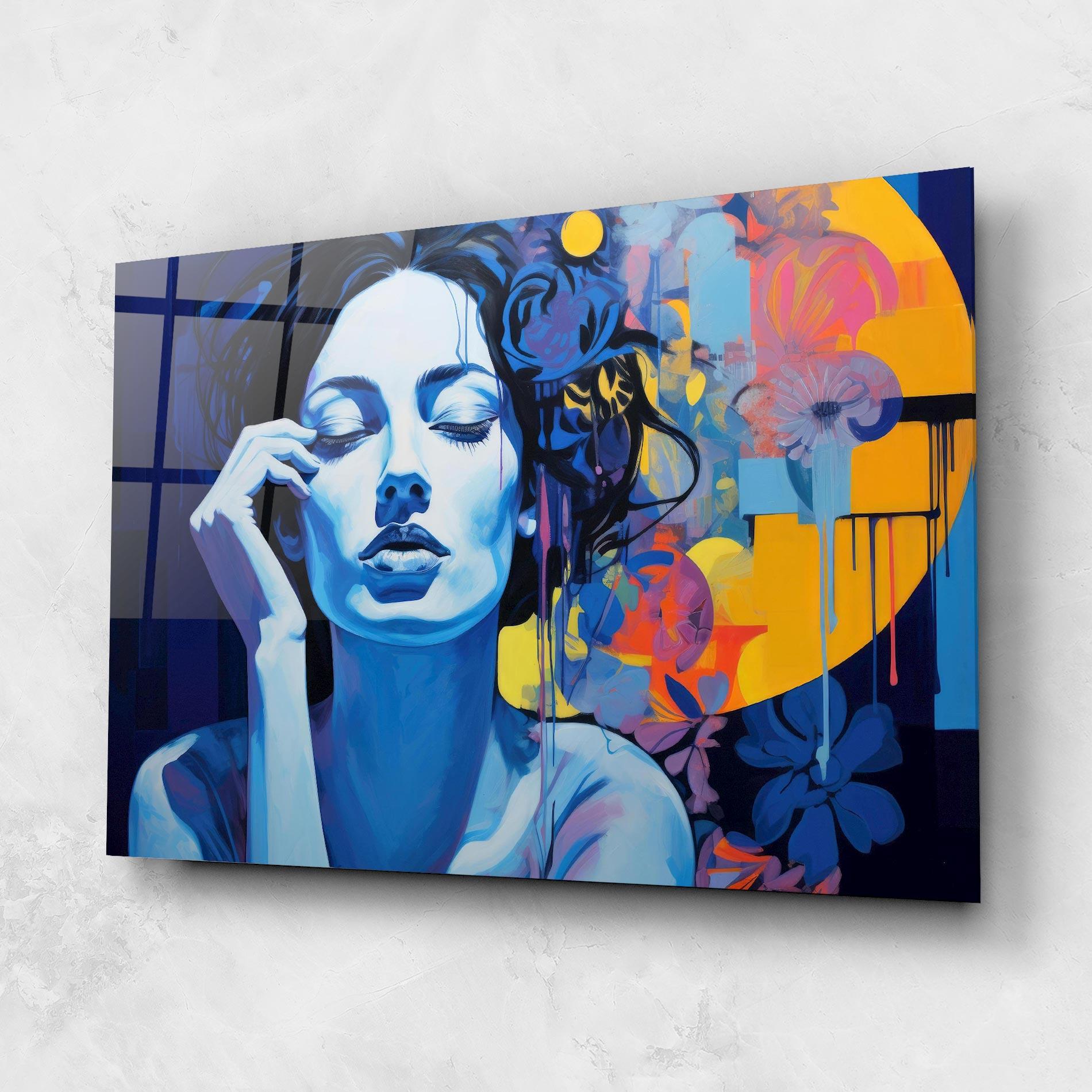 Glasbild Photographic Blue Image mockup 1