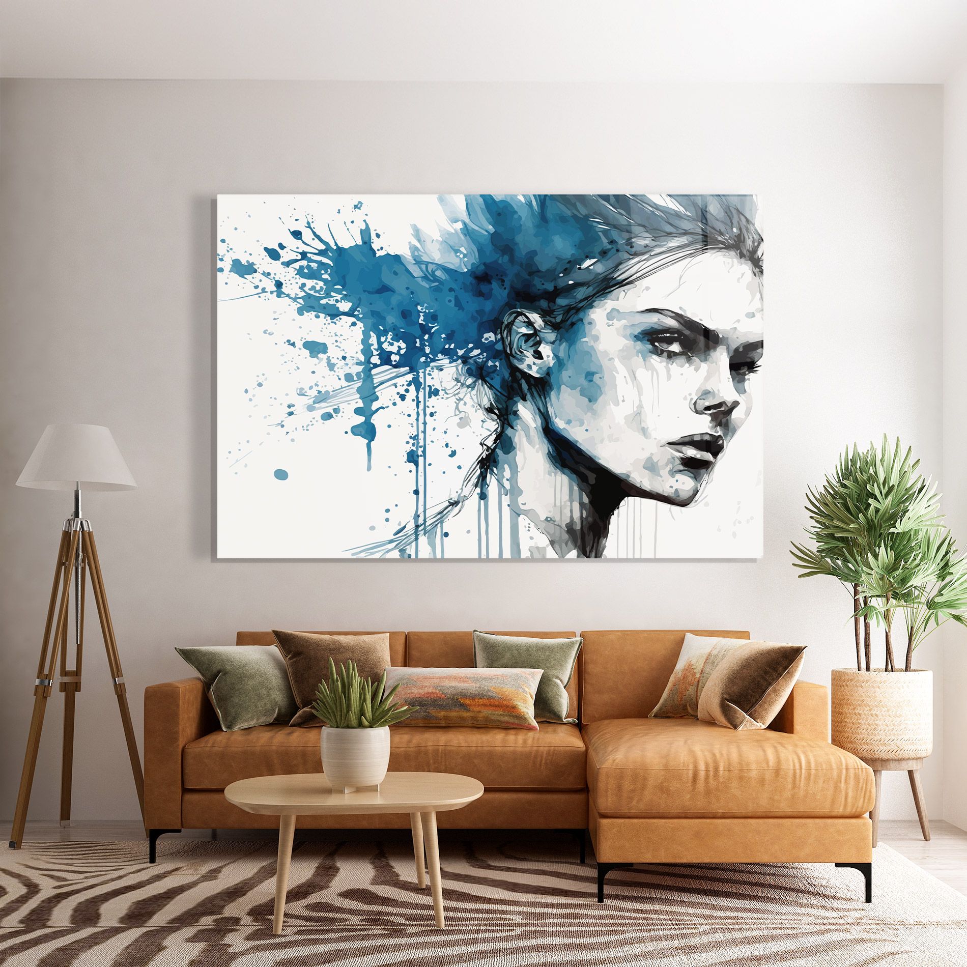 Blue Splash Portrait mockup 7