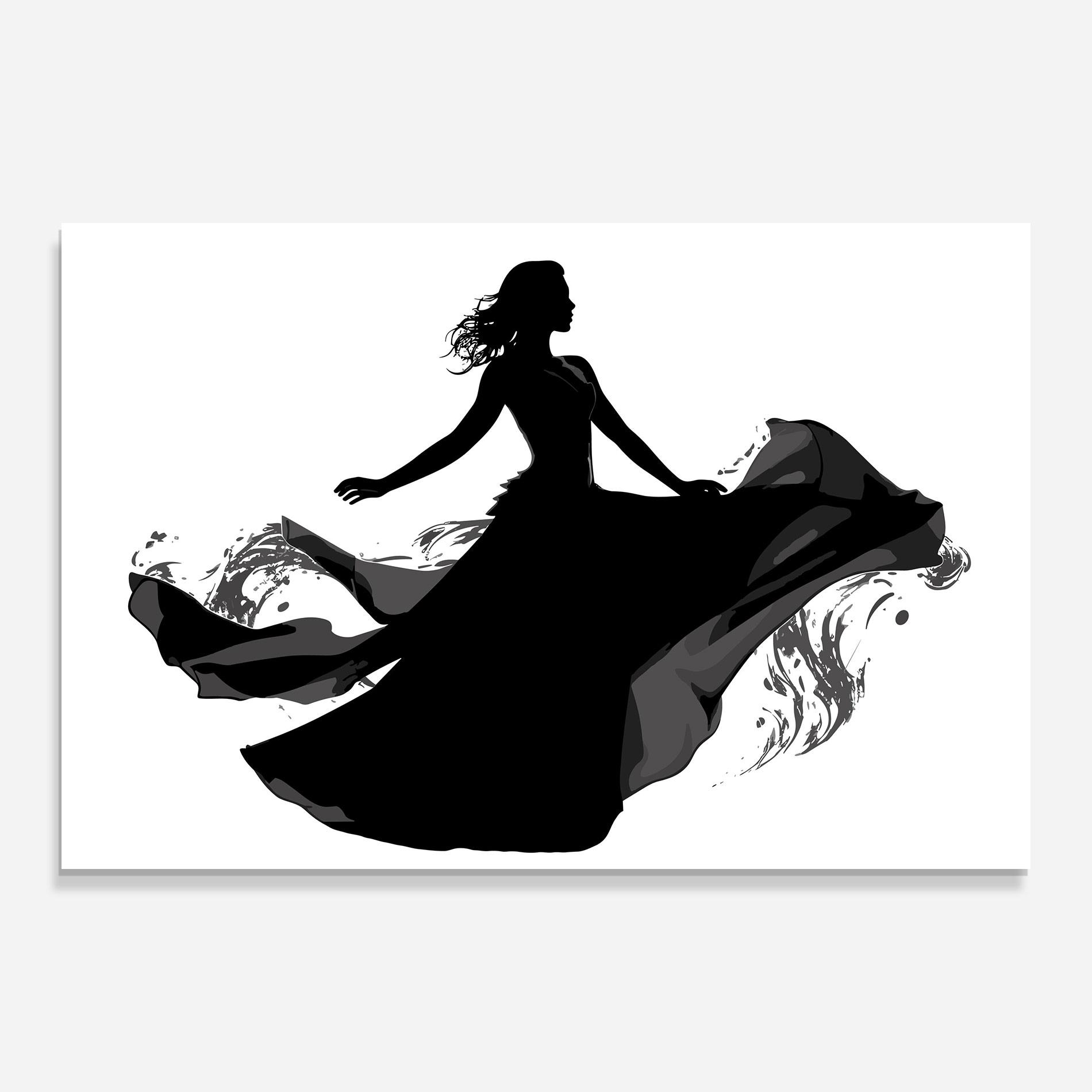 Glasbild Dress Jump mockup 0