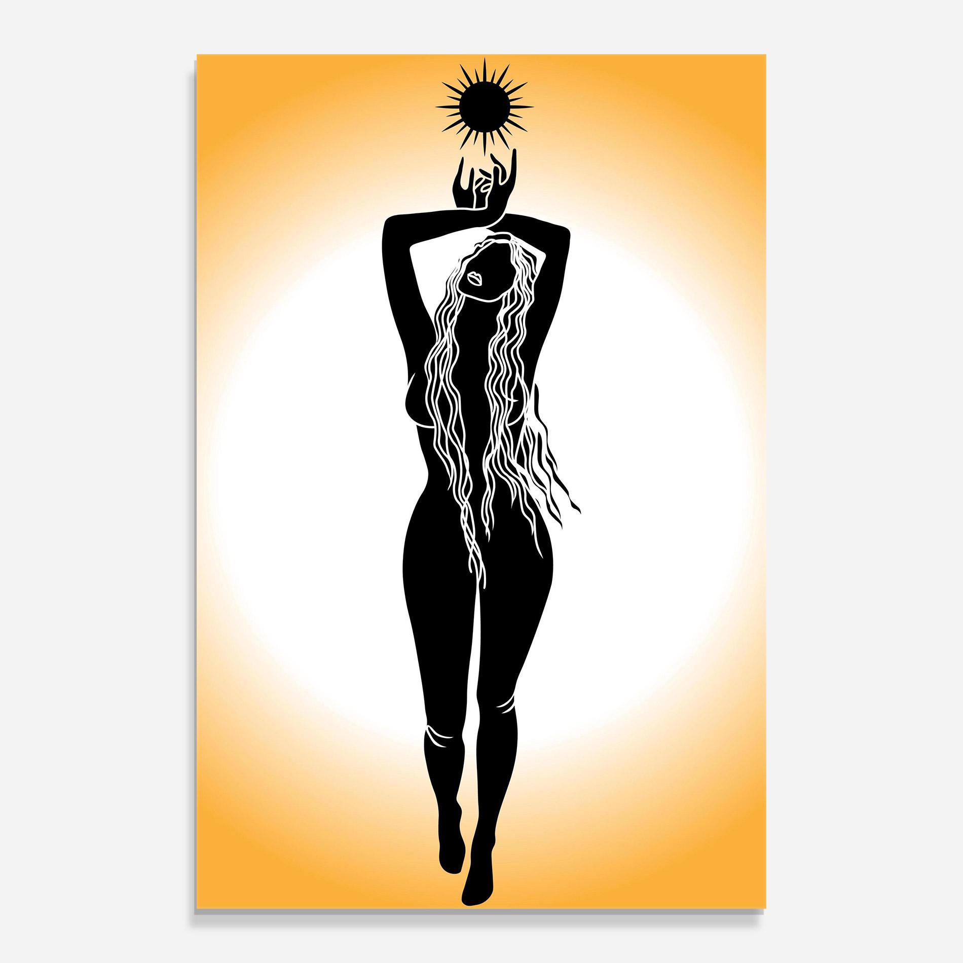 Glasbild Mistic Woman mockup 0