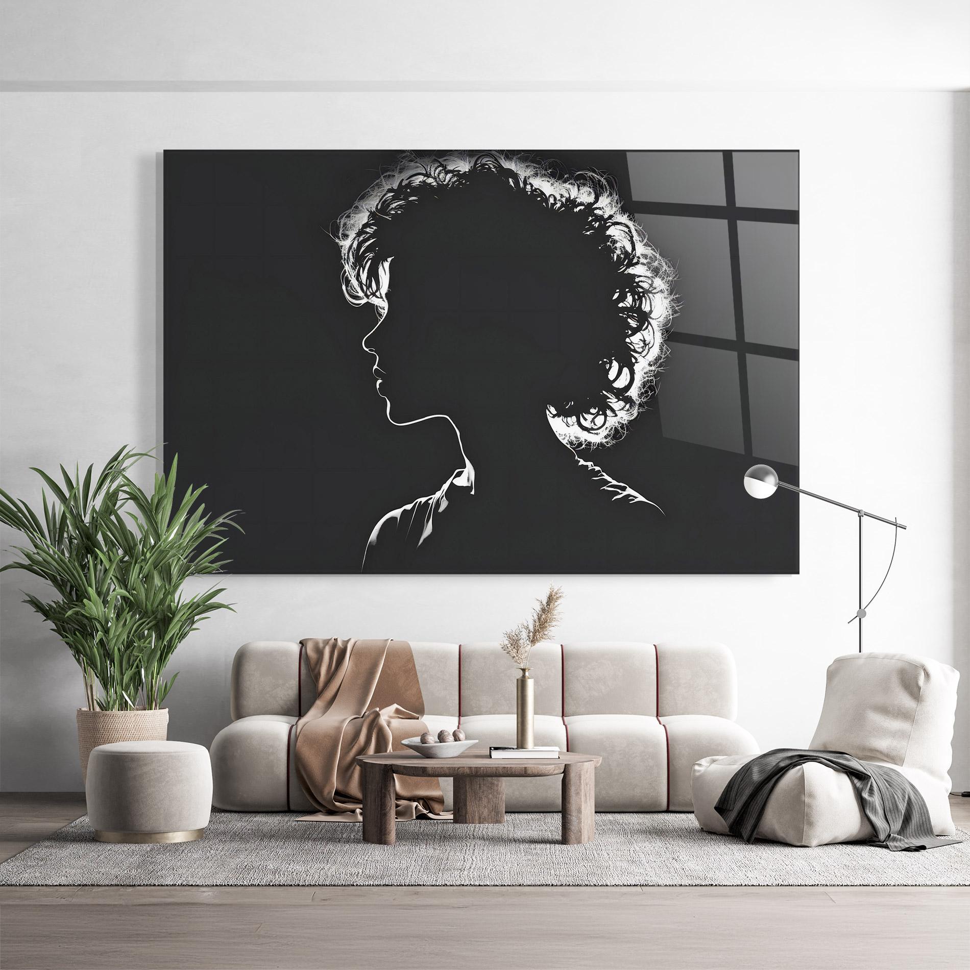 Glasbild Digital Silhouette mockup 9