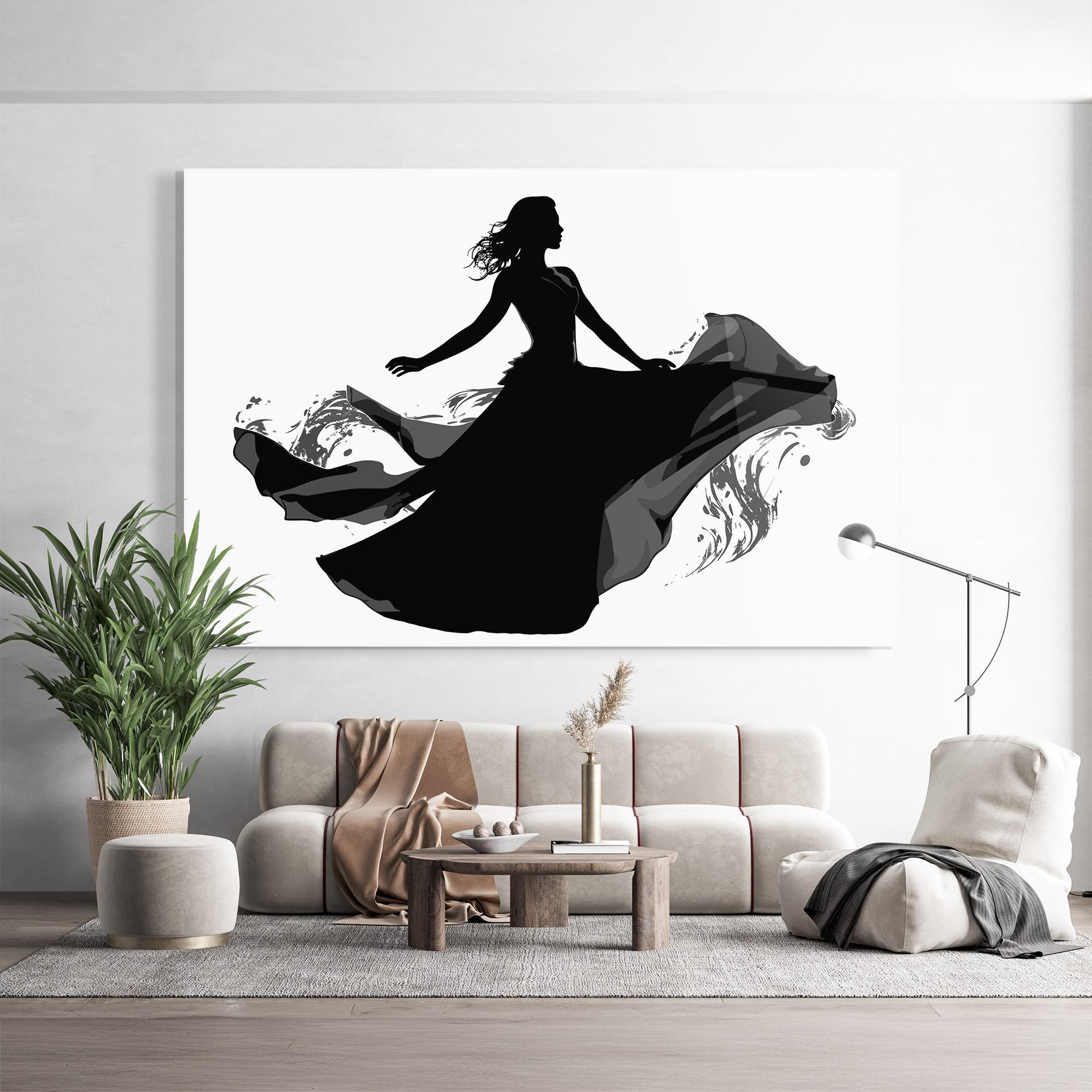 Glasbild Dress Jump mockup 9