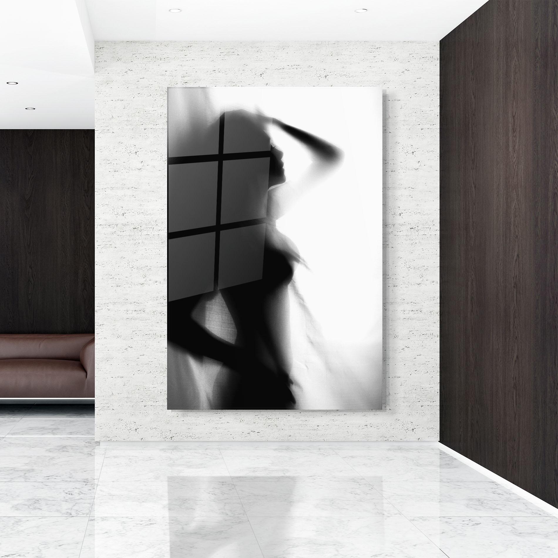 Glasbild Blurred Girl mockup 9