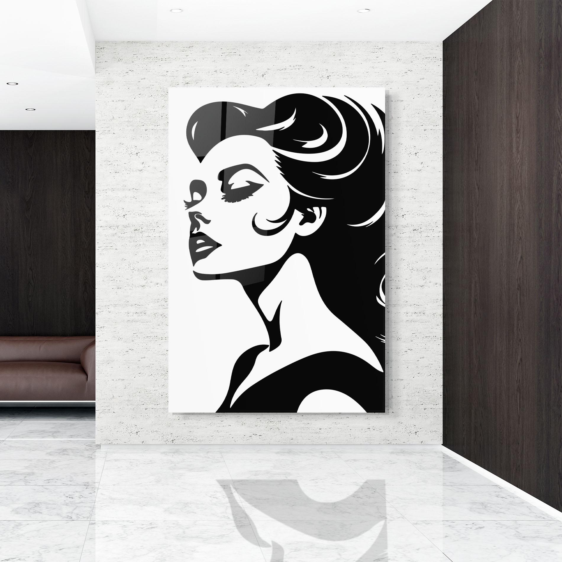 Glasbild Eyeliner Shilouette mockup 9