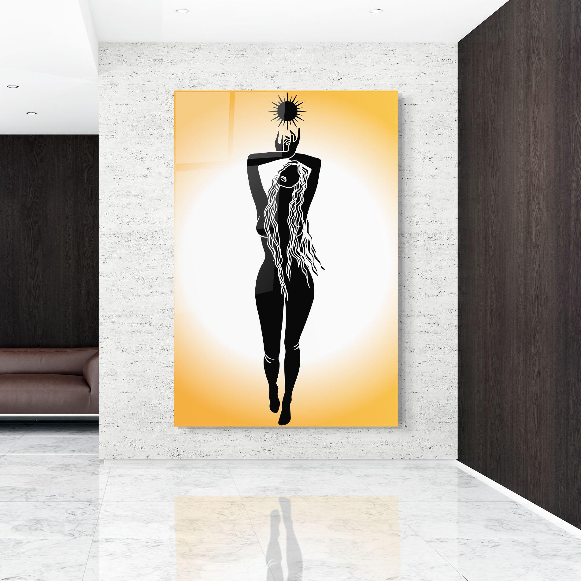 Glasbild Mistic Woman mockup 9