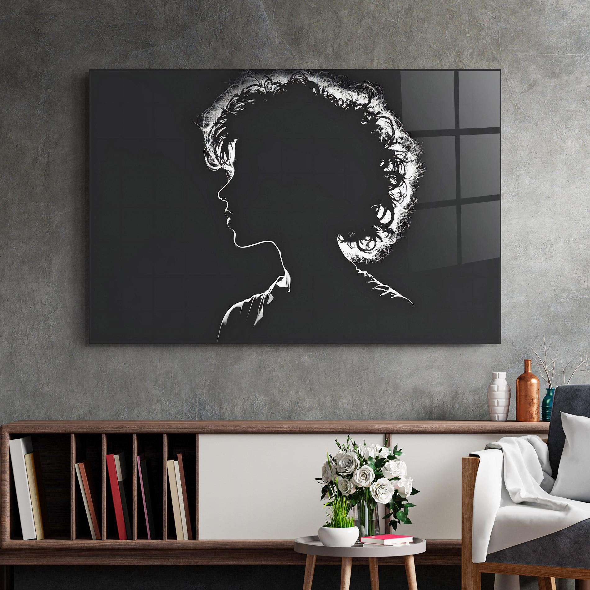 Glasbild Digital Silhouette mockup 2