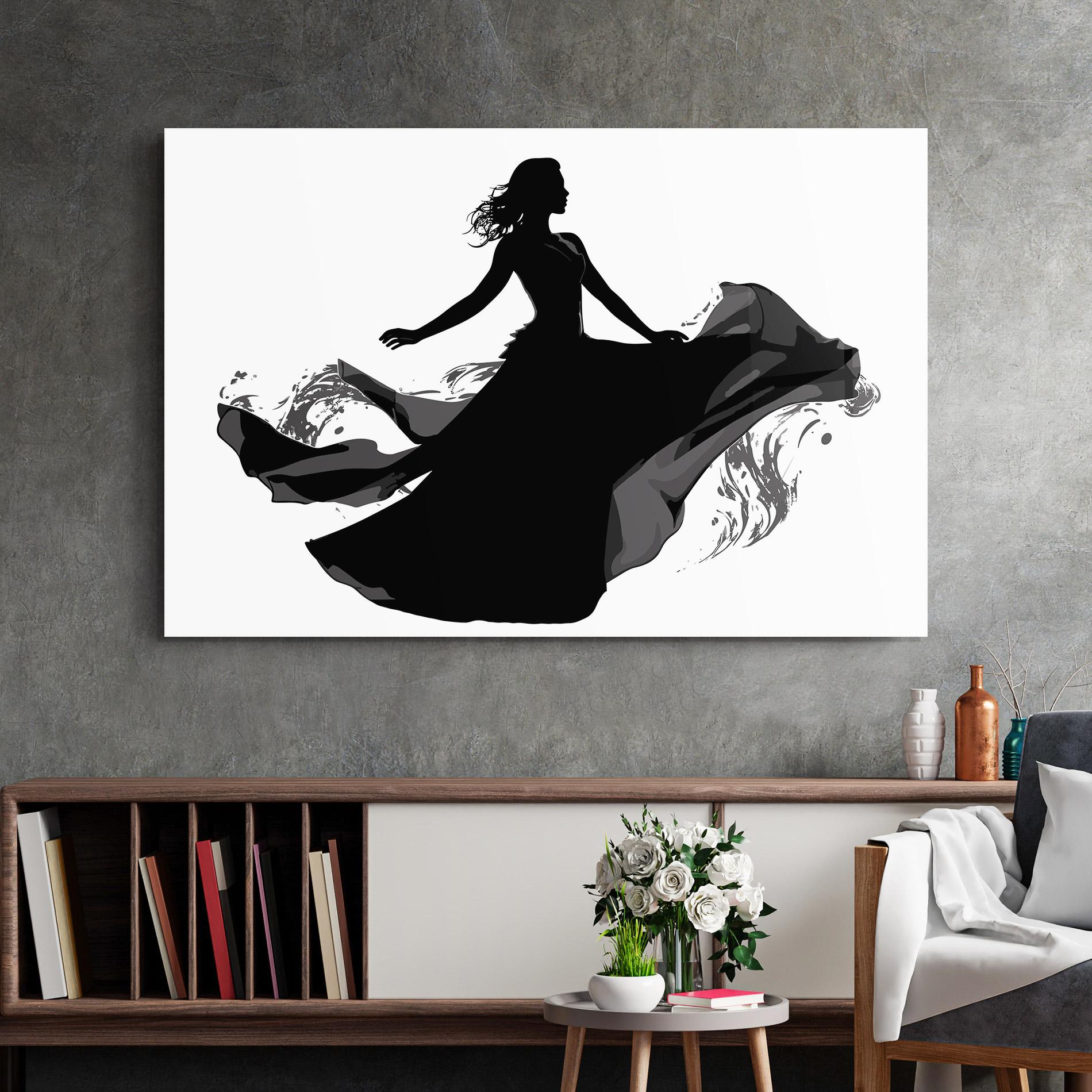 Glasbild Dress Jump mockup 2