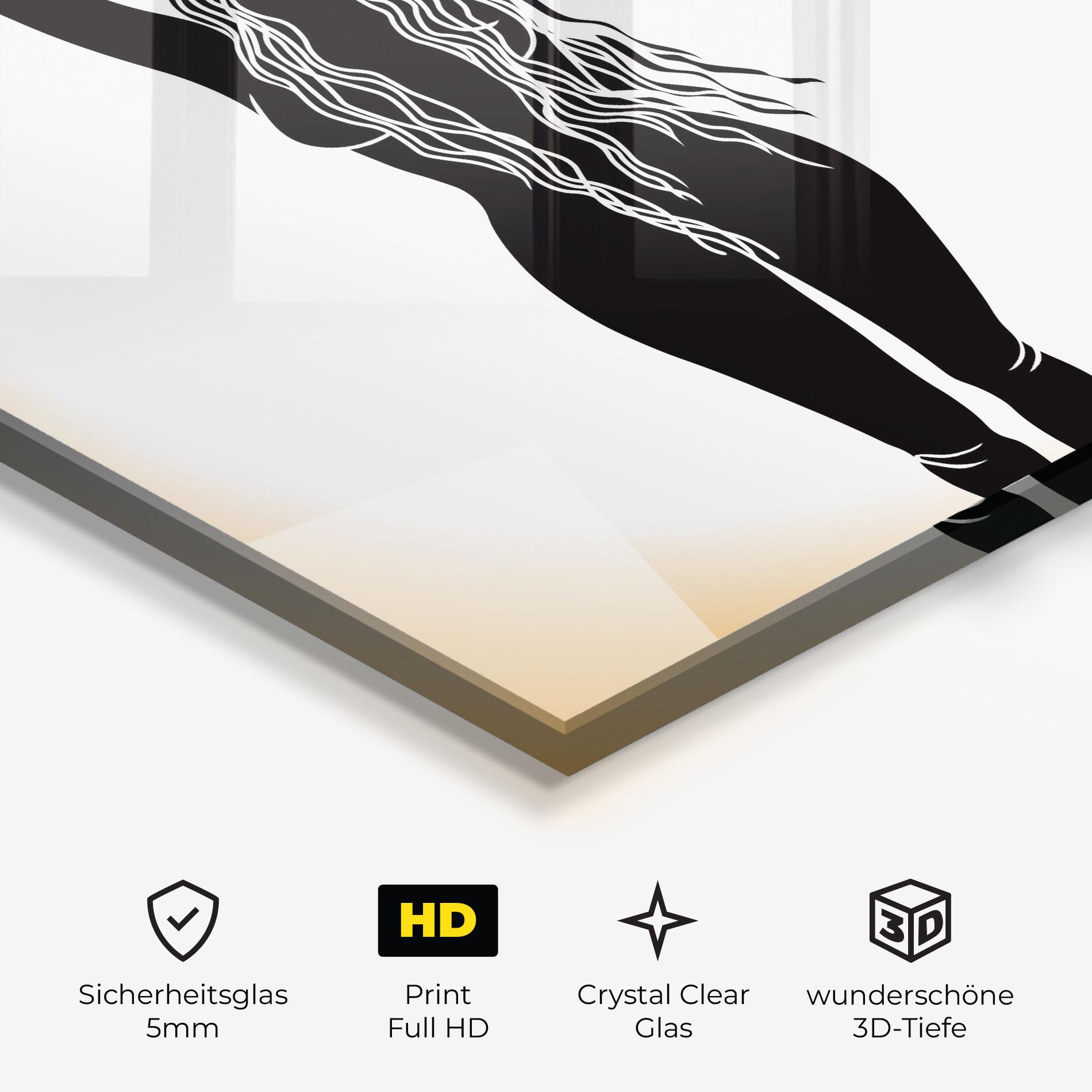 Glasbild Mistic Woman mockup 3