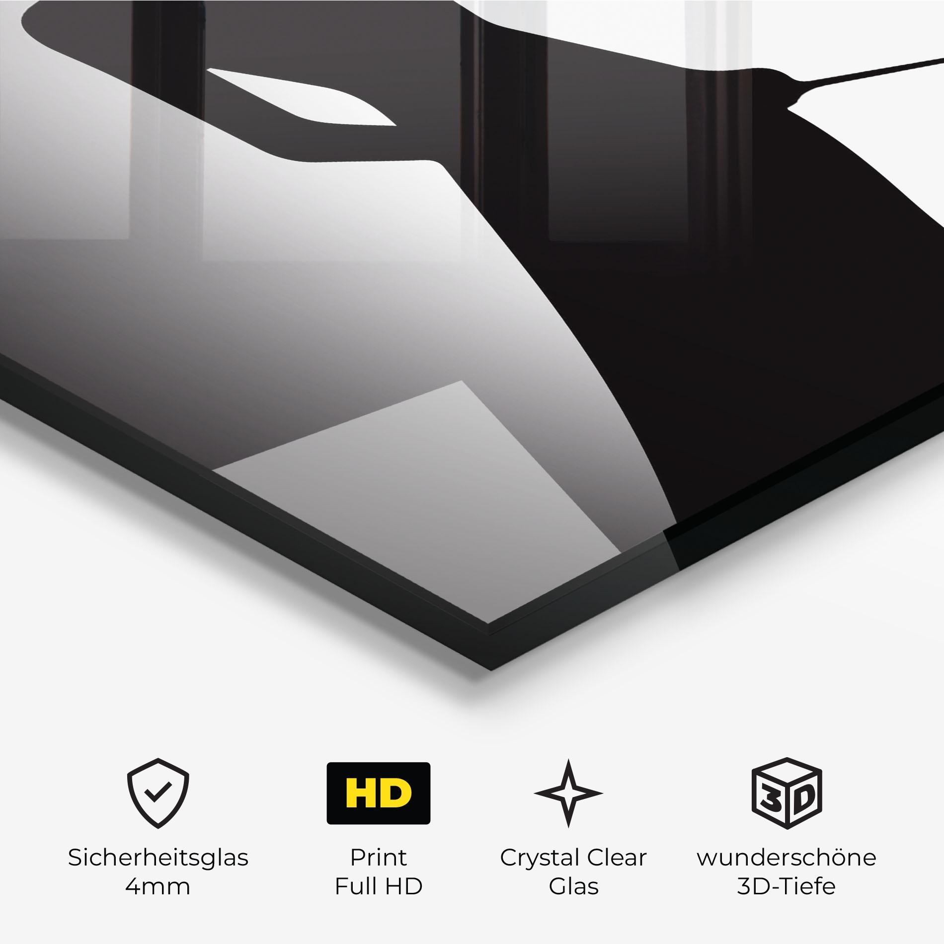 Glasbild Big Hat Lady mockup 3