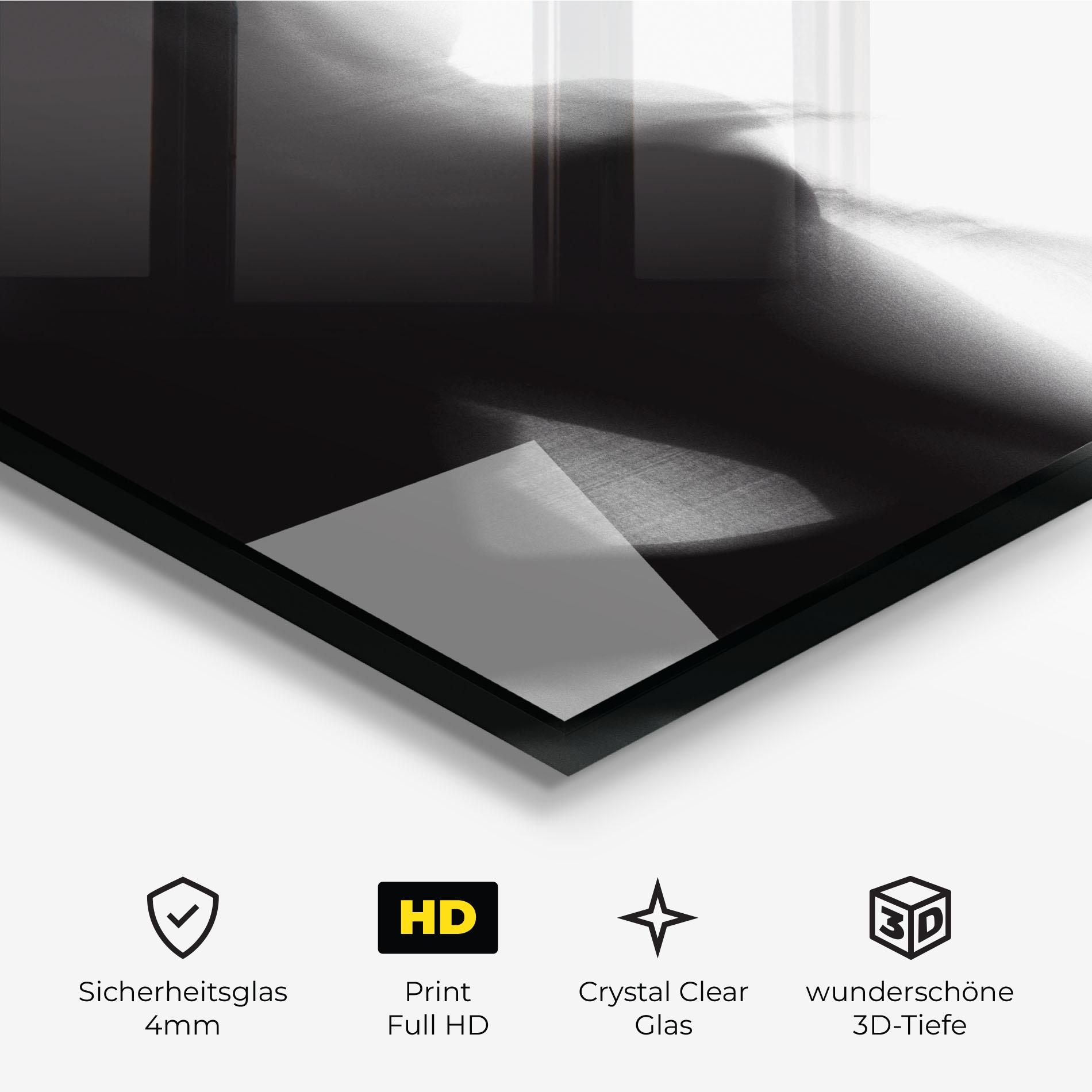 Glasbild Blurred Girl mockup 3