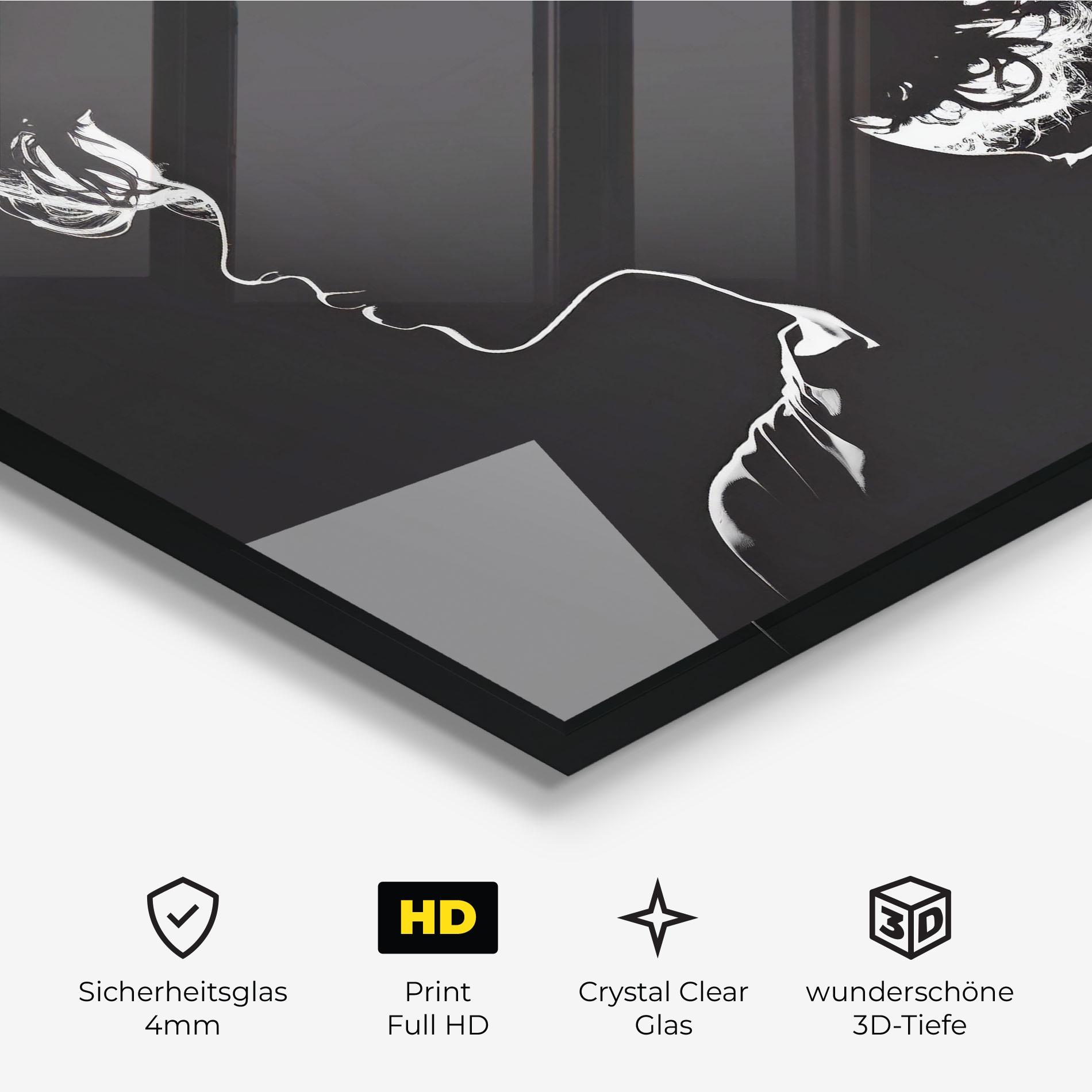 Glasbild Digital Silhouette mockup 3