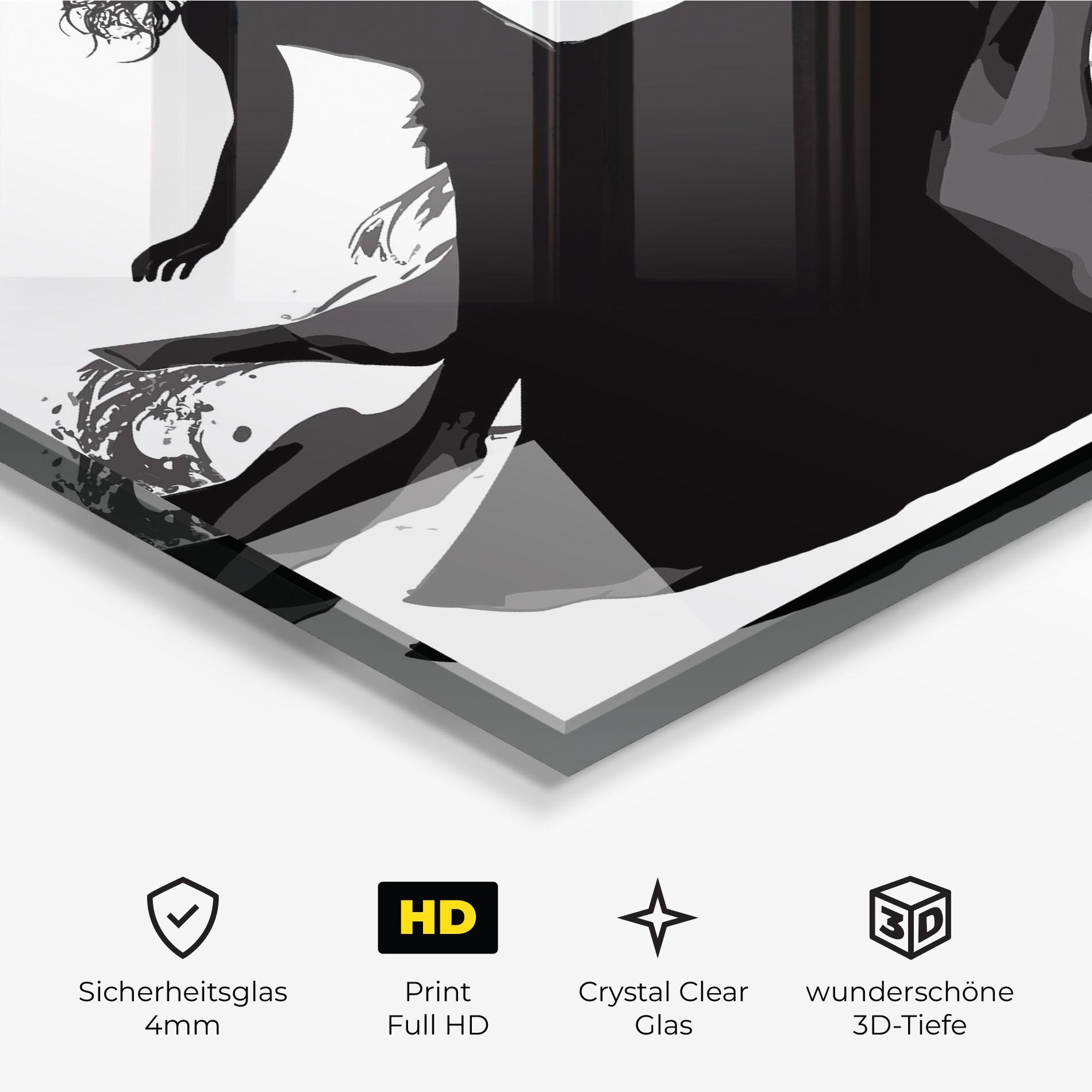 Glasbild Dress Jump mockup 3