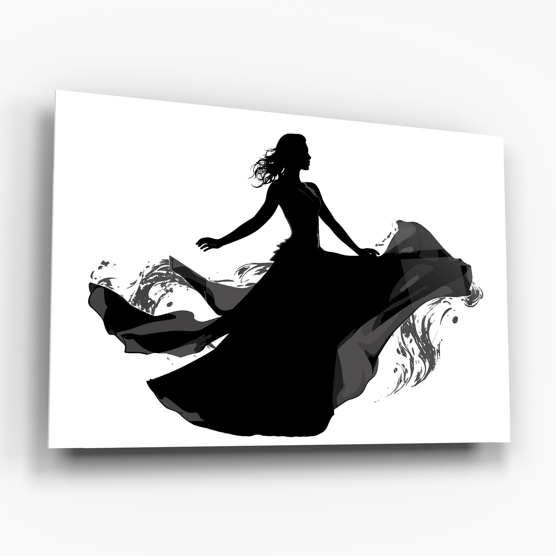 Glasbild Dress Jump mockup 6