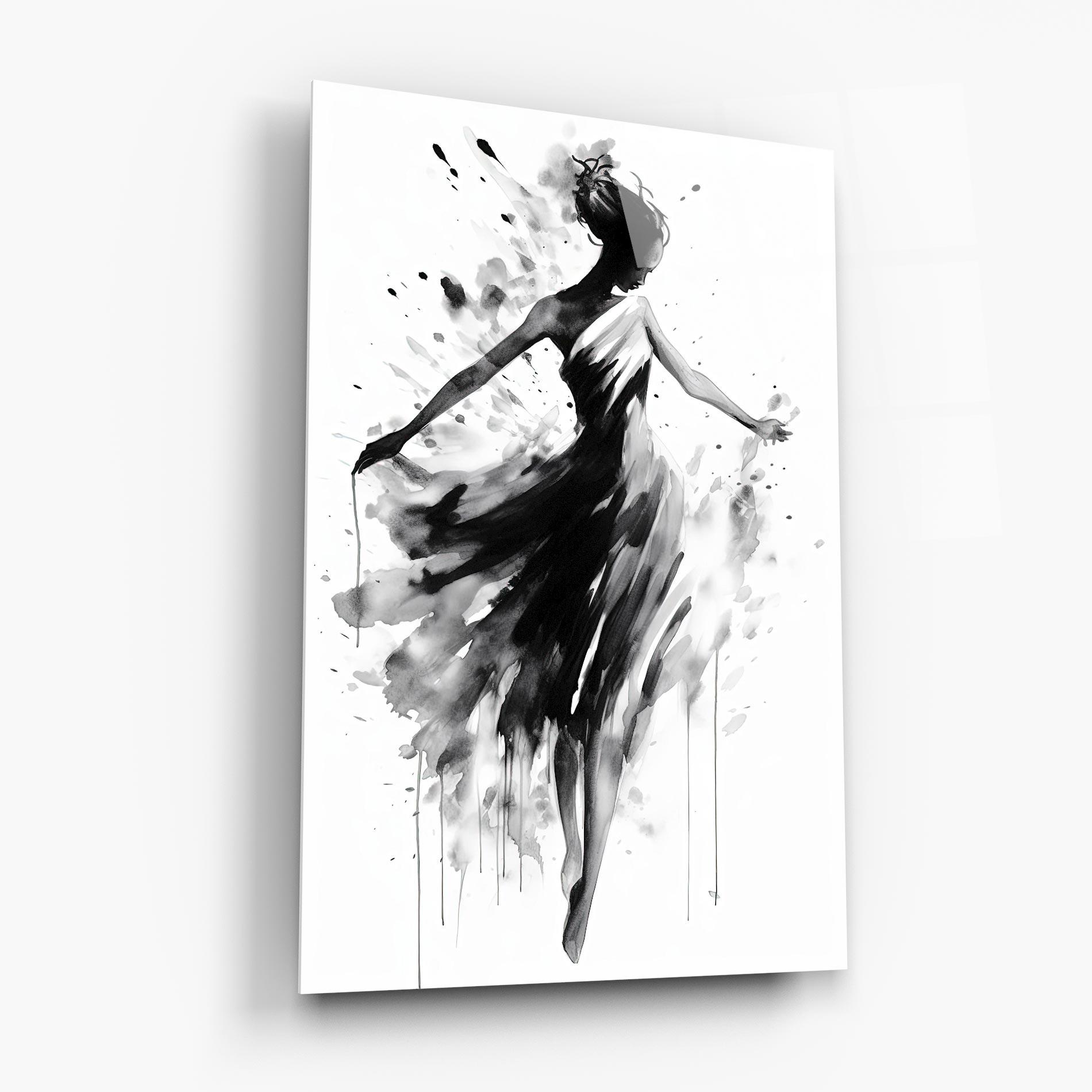 Glasbild Beautiful Dancing Woman mockup 6