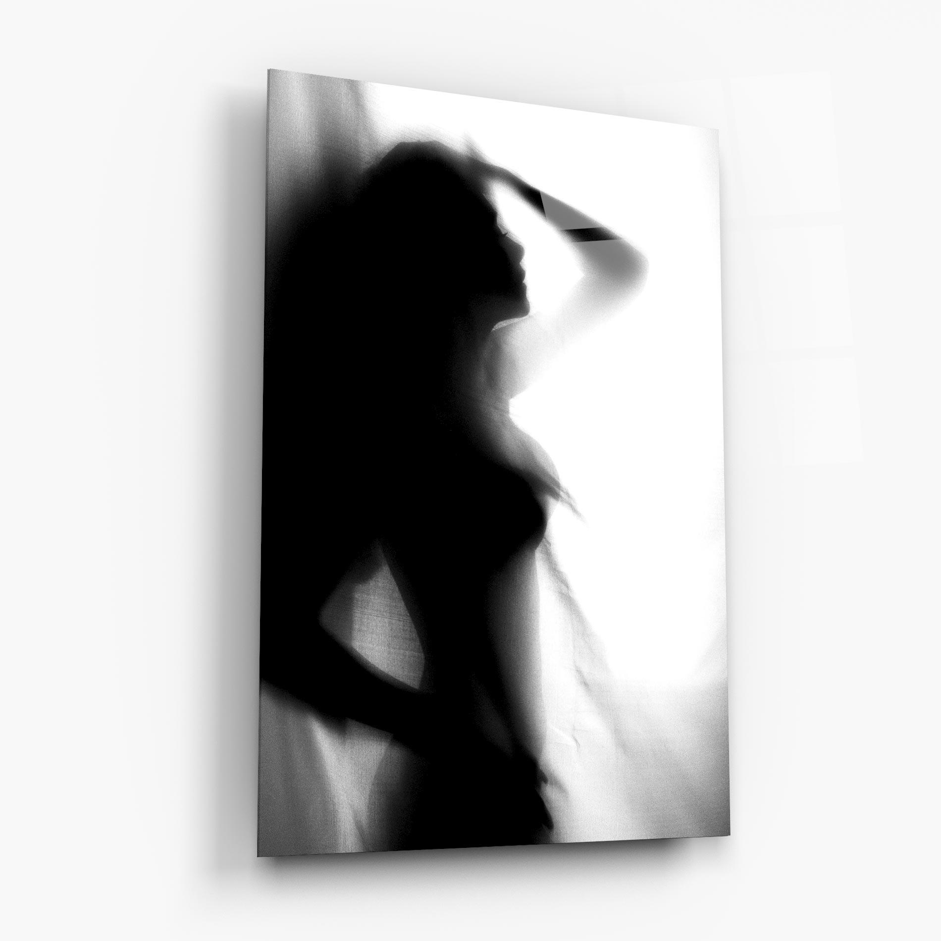 Glasbild Blurred Girl mockup 6