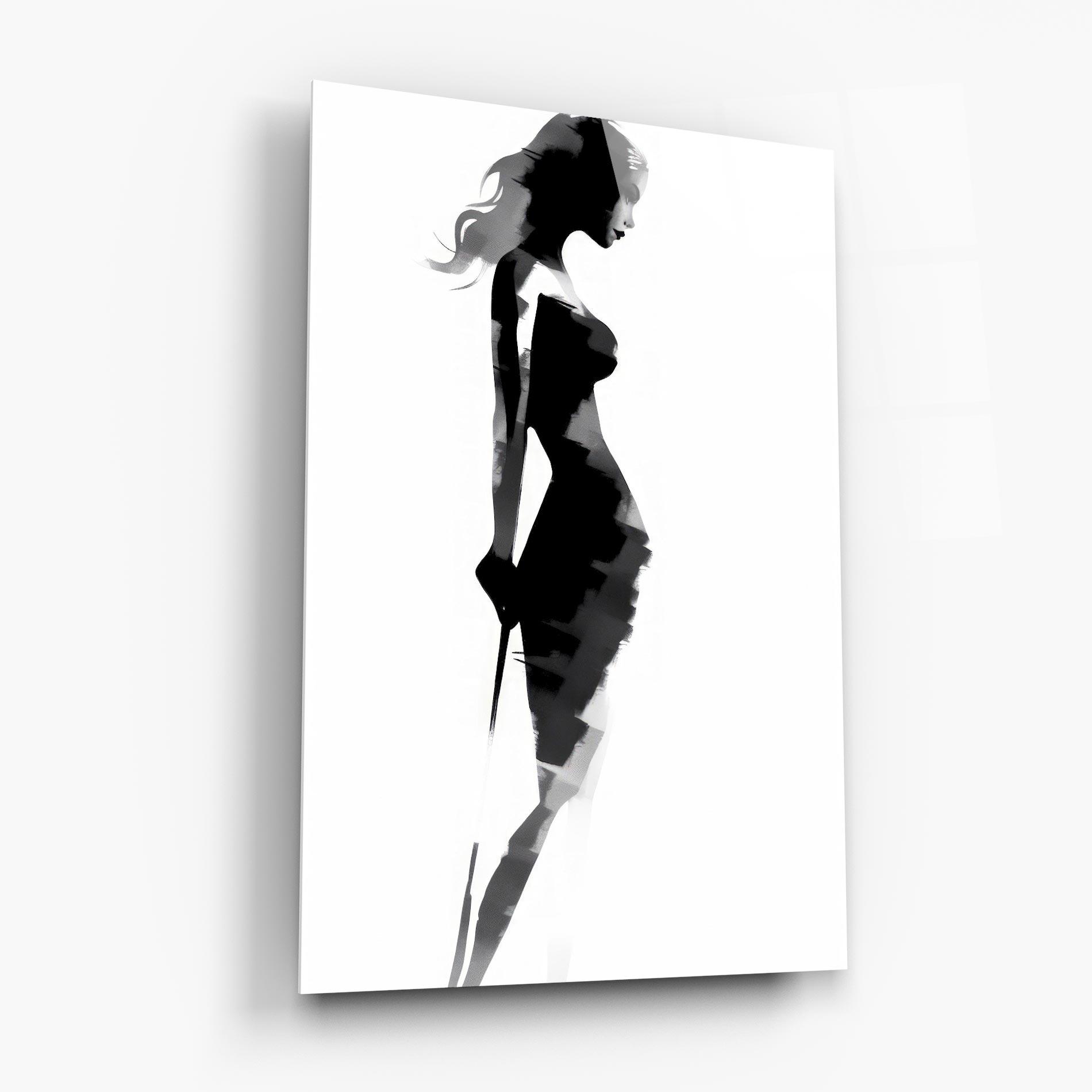 Glasbild Brush Contour Drawing mockup 6