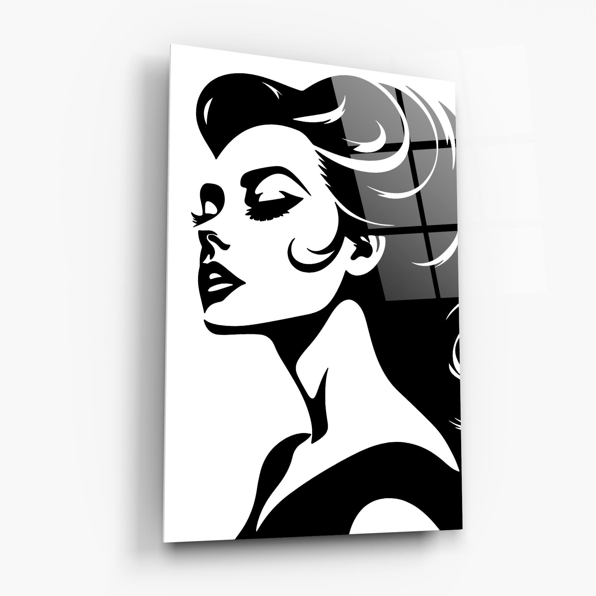 Glasbild Eyeliner Shilouette mockup 6