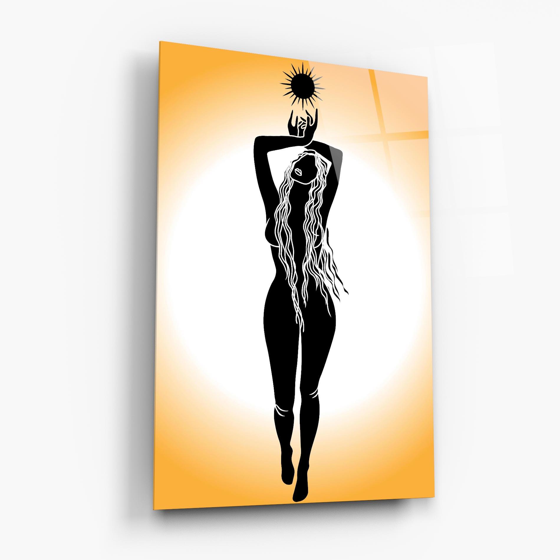 Glasbild Mistic Woman mockup 6