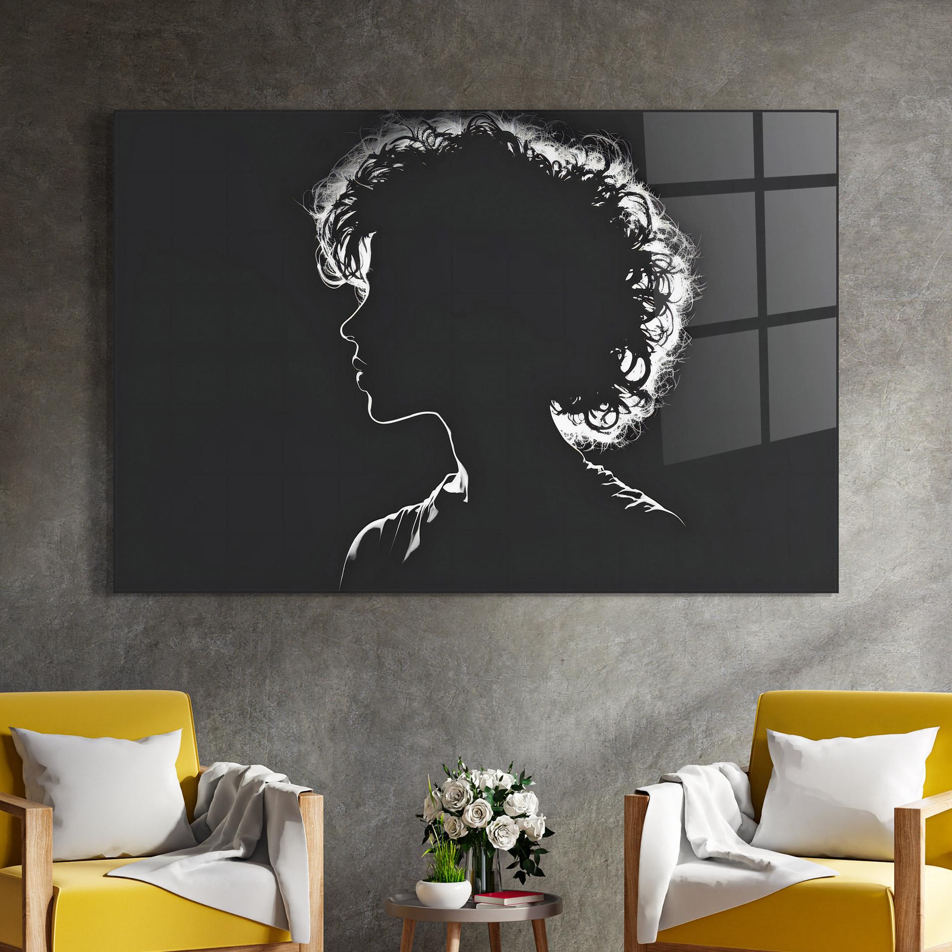 Glasbild Digital Silhouette mockup 4