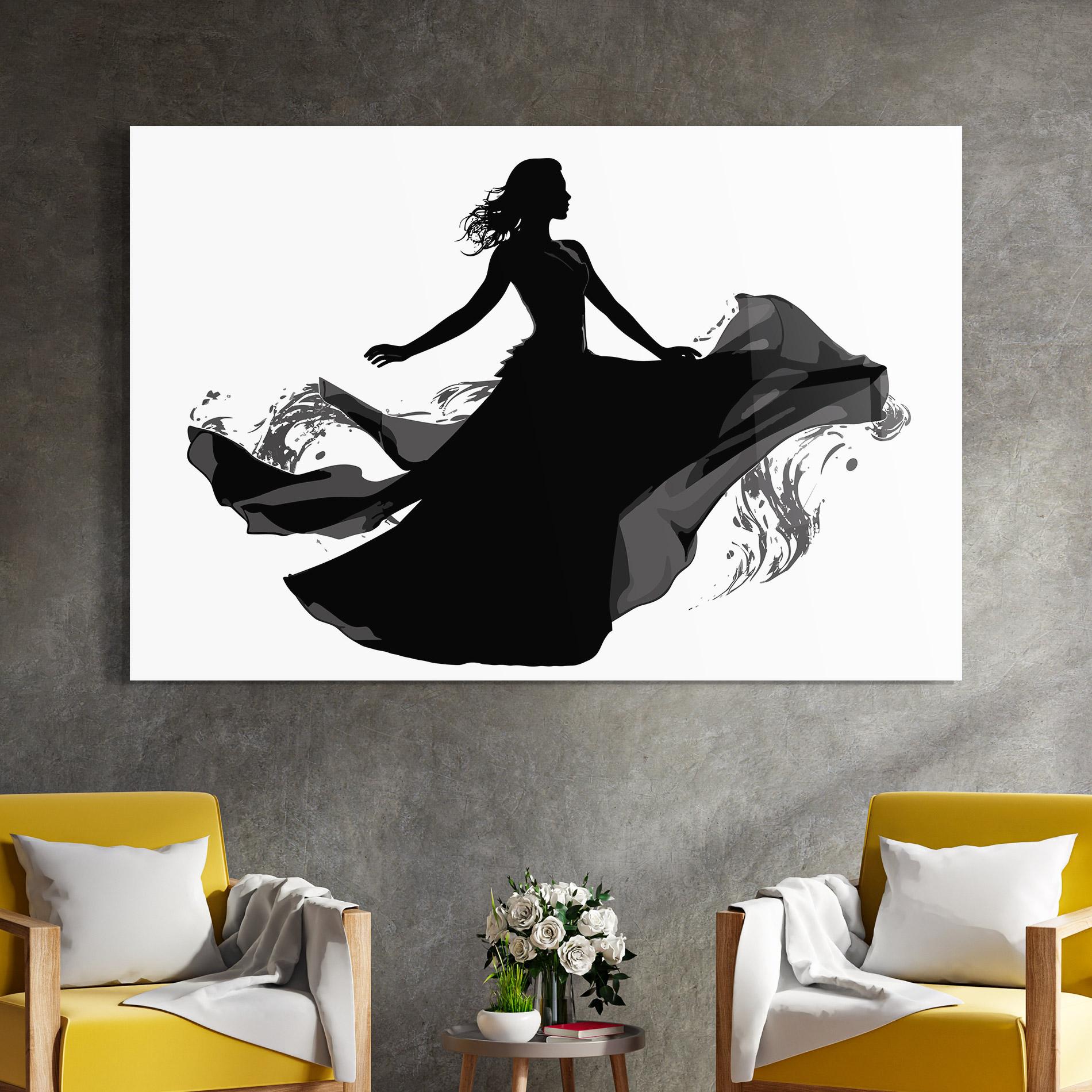 Glasbild Dress Jump mockup 4