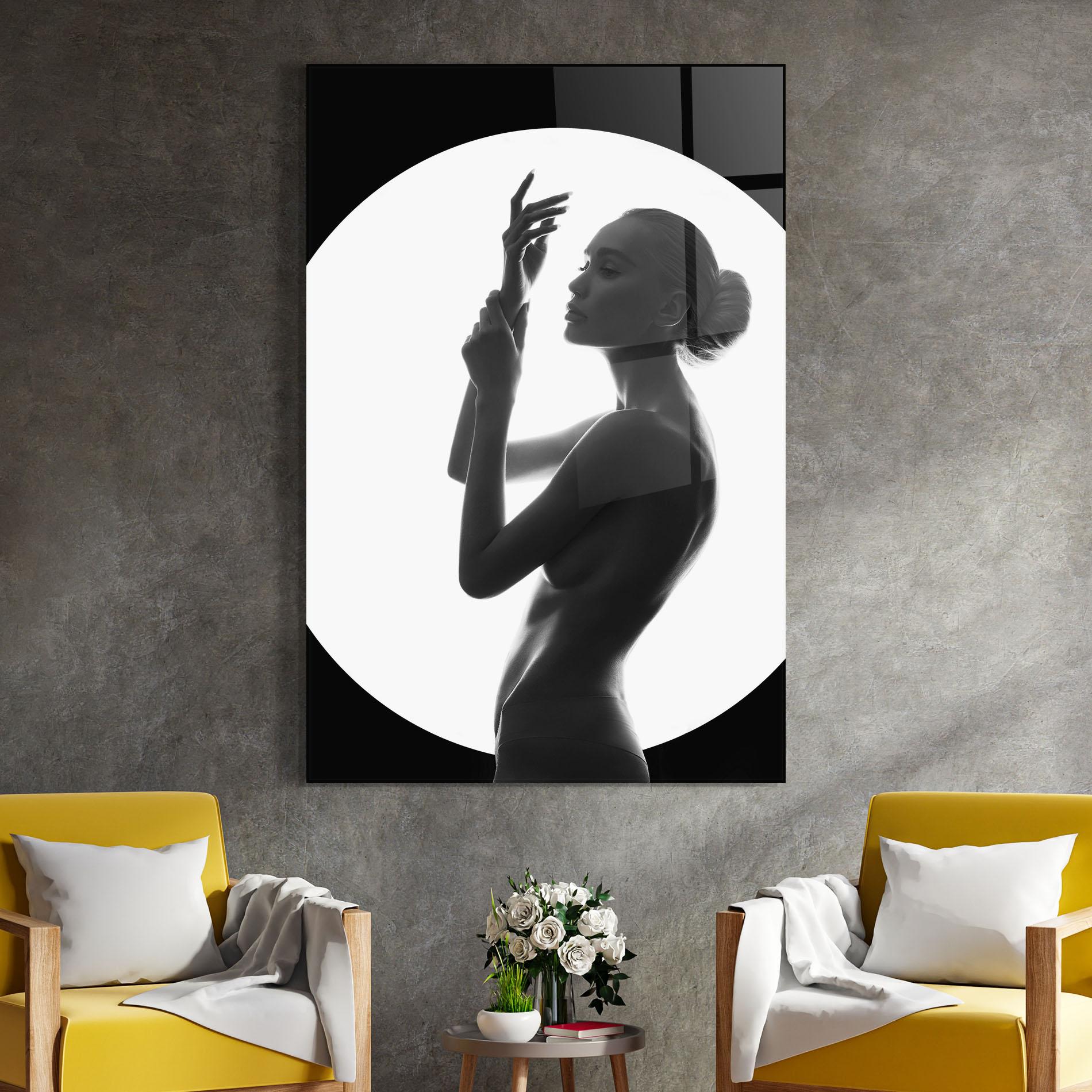 Glasbild Body Figure mockup 4