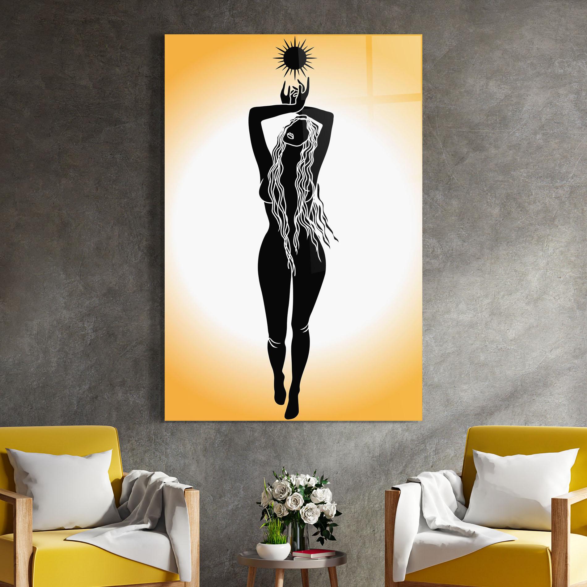 Glasbild Mistic Woman mockup 4