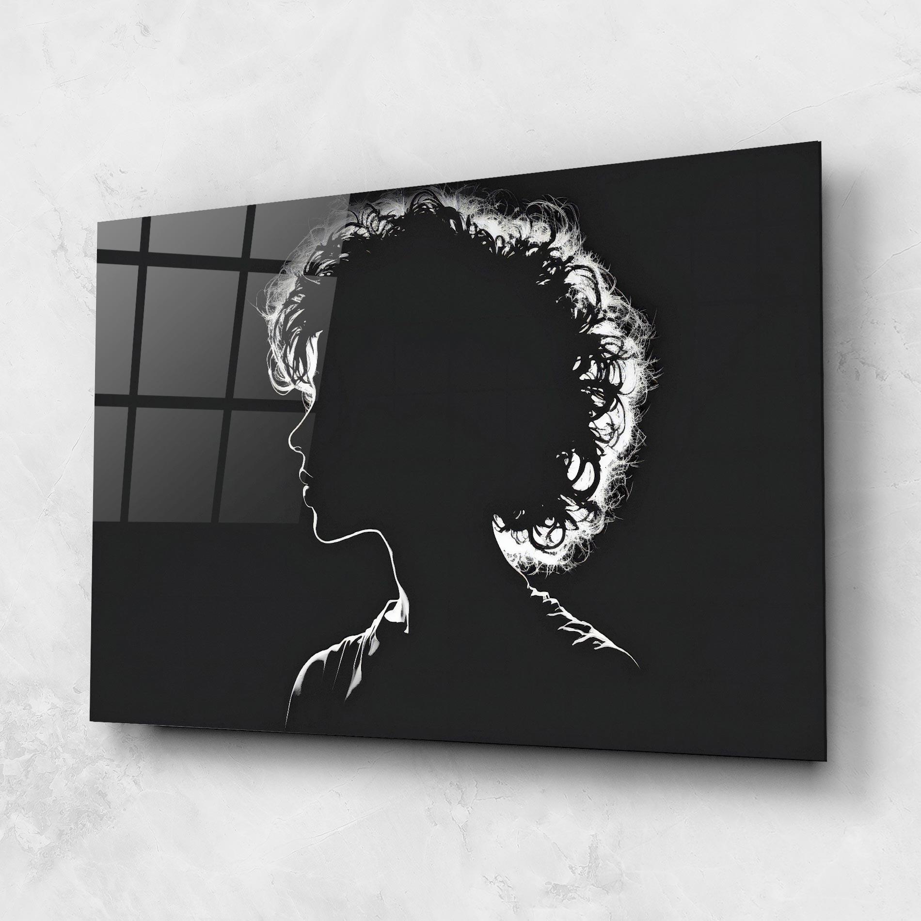 Glasbild Digital Silhouette mockup 1