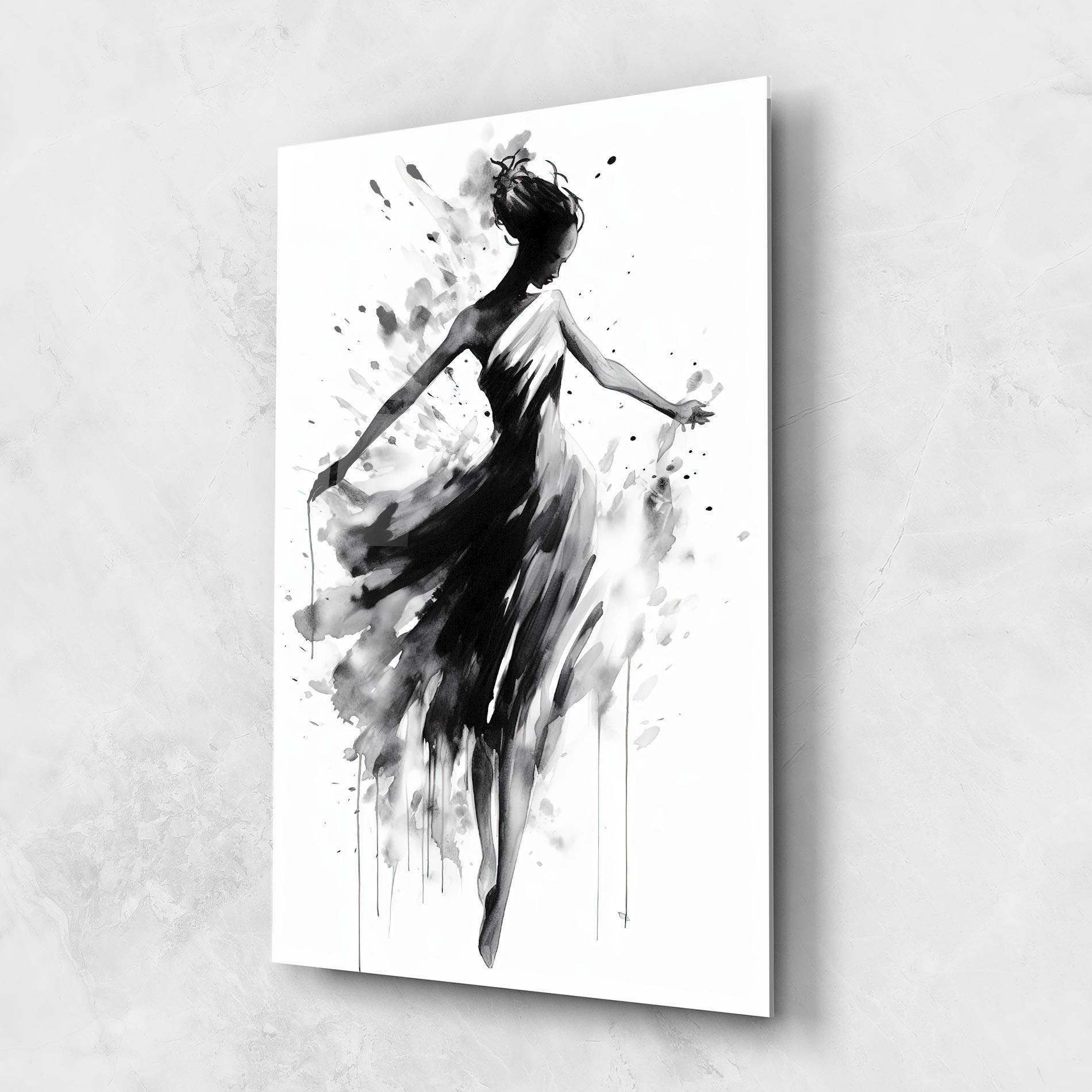 Glasbild Beautiful Dancing Woman mockup 1