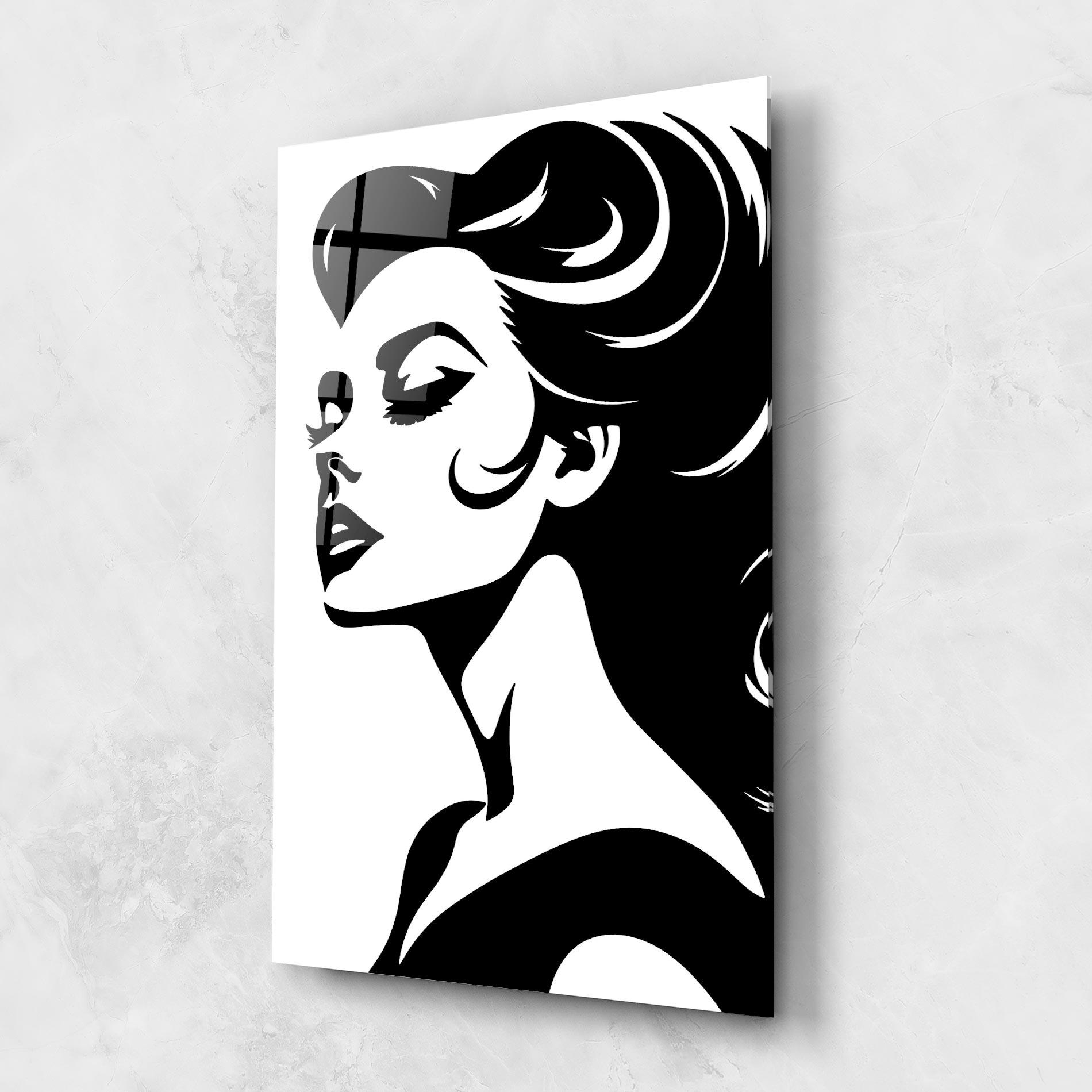 Glasbild Eyeliner Shilouette mockup 1