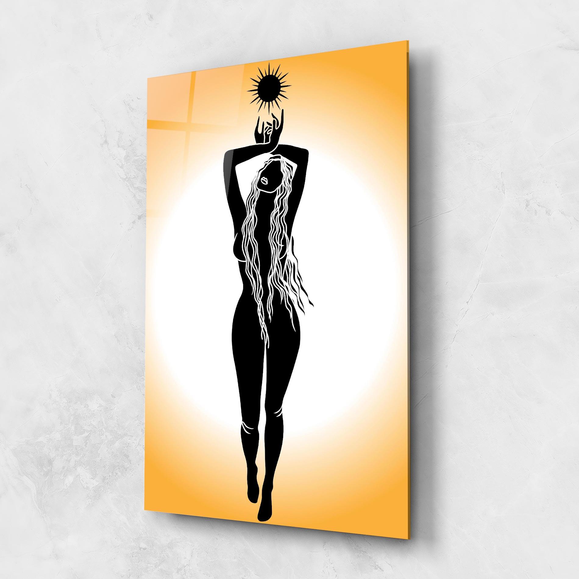 Glasbild Mistic Woman mockup 1