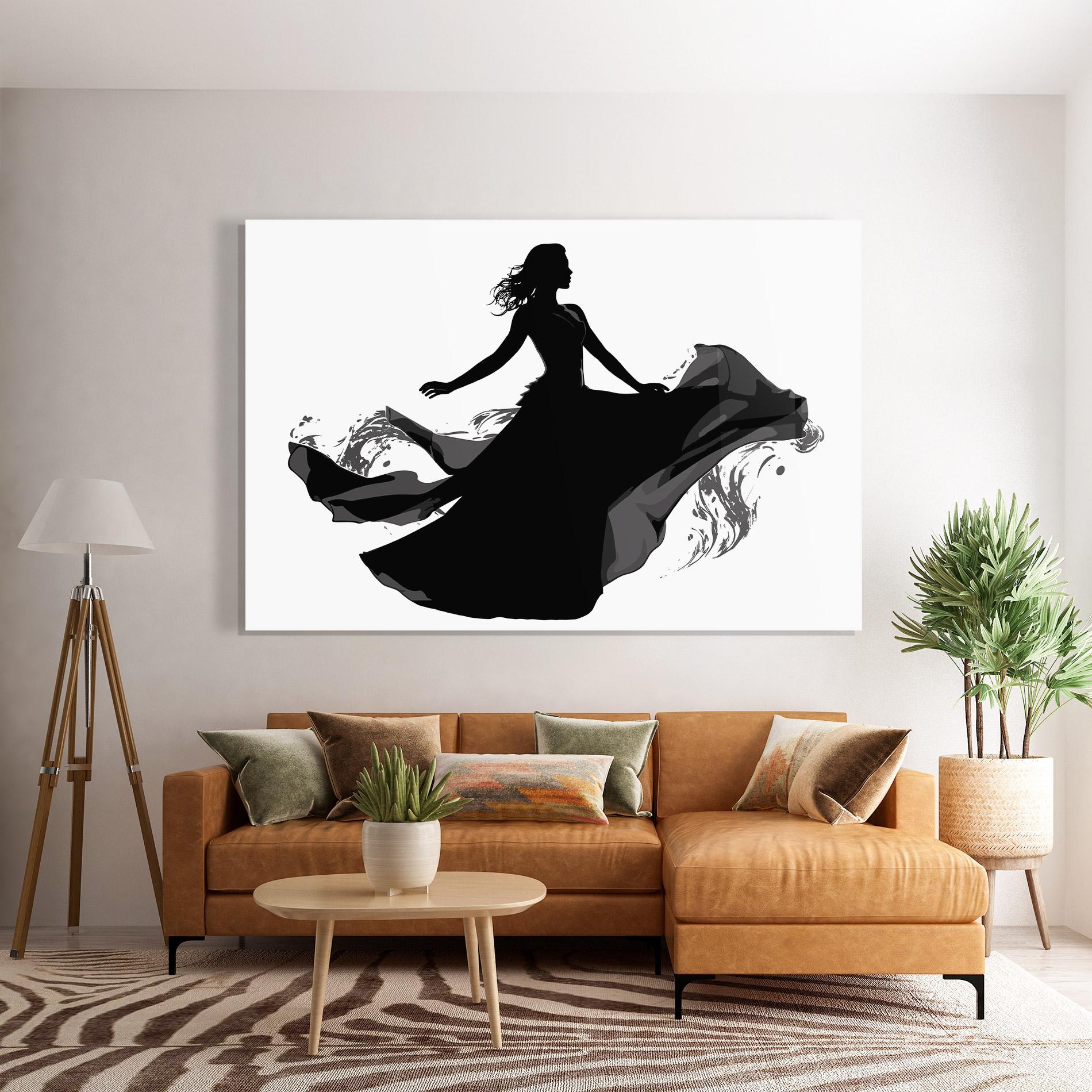 Glasbild Dress Jump mockup 7