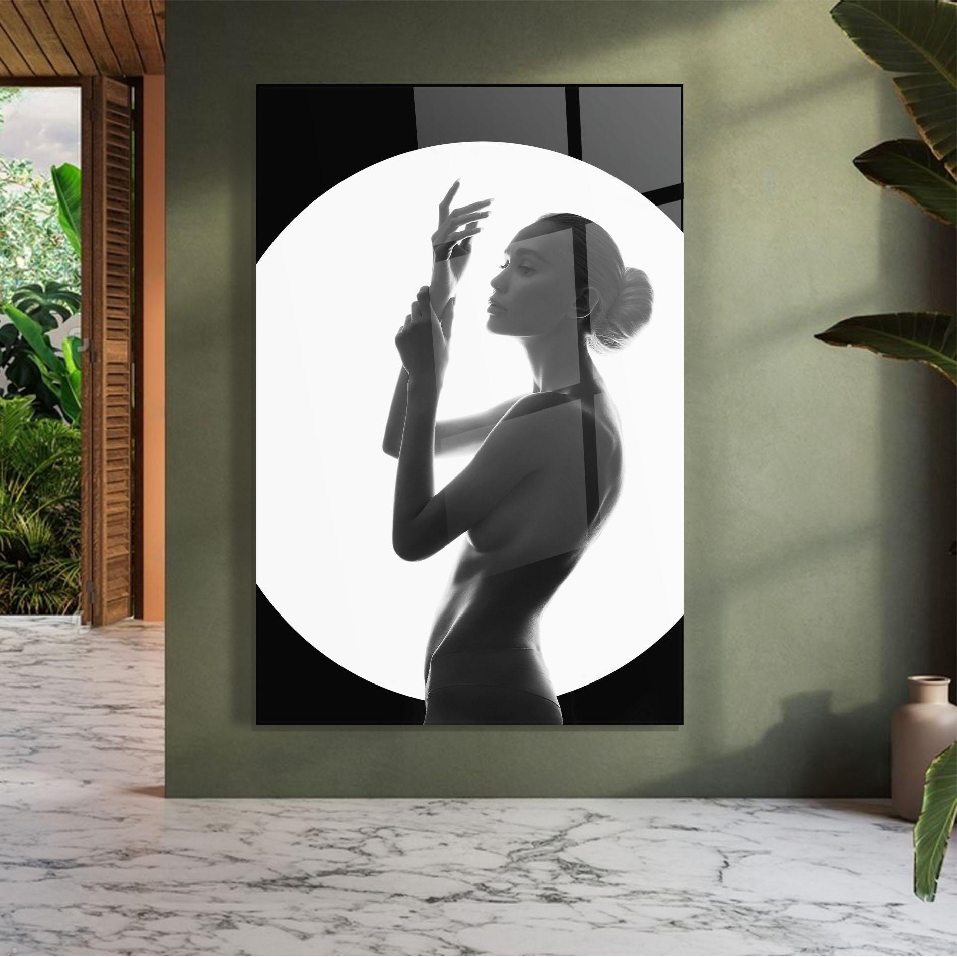 Glasbild Body Figure mockup 7