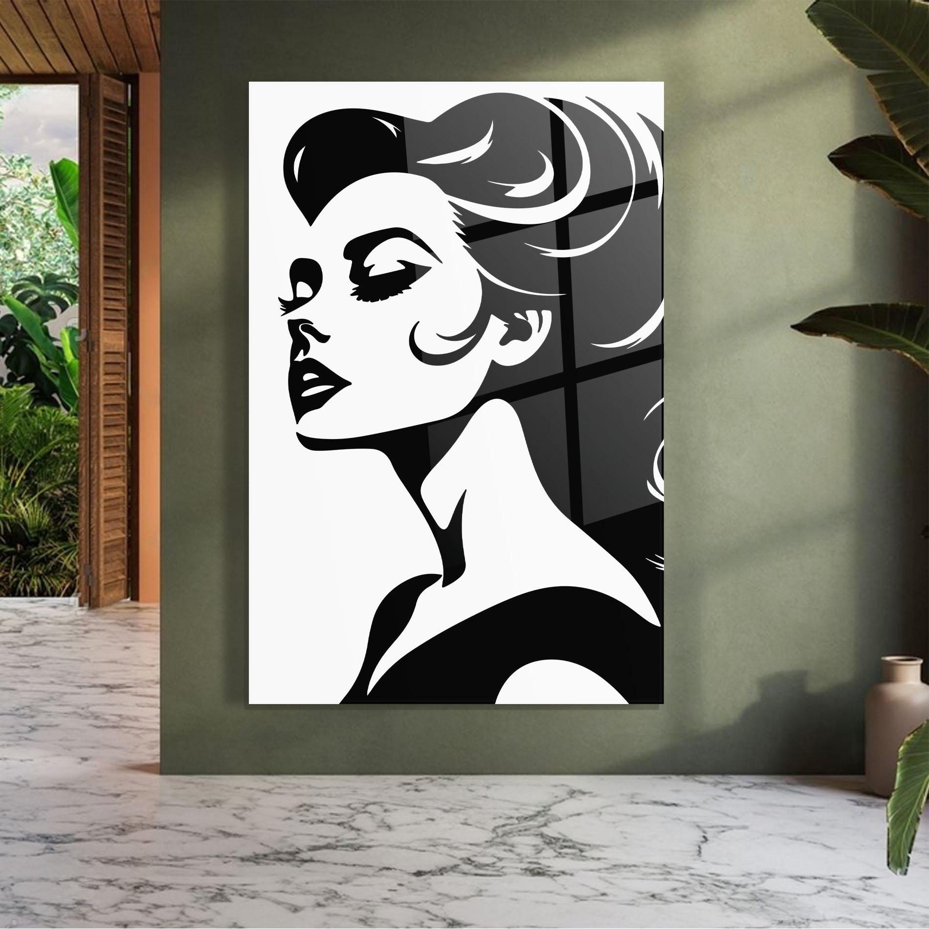 Glasbild Eyeliner Shilouette mockup 7