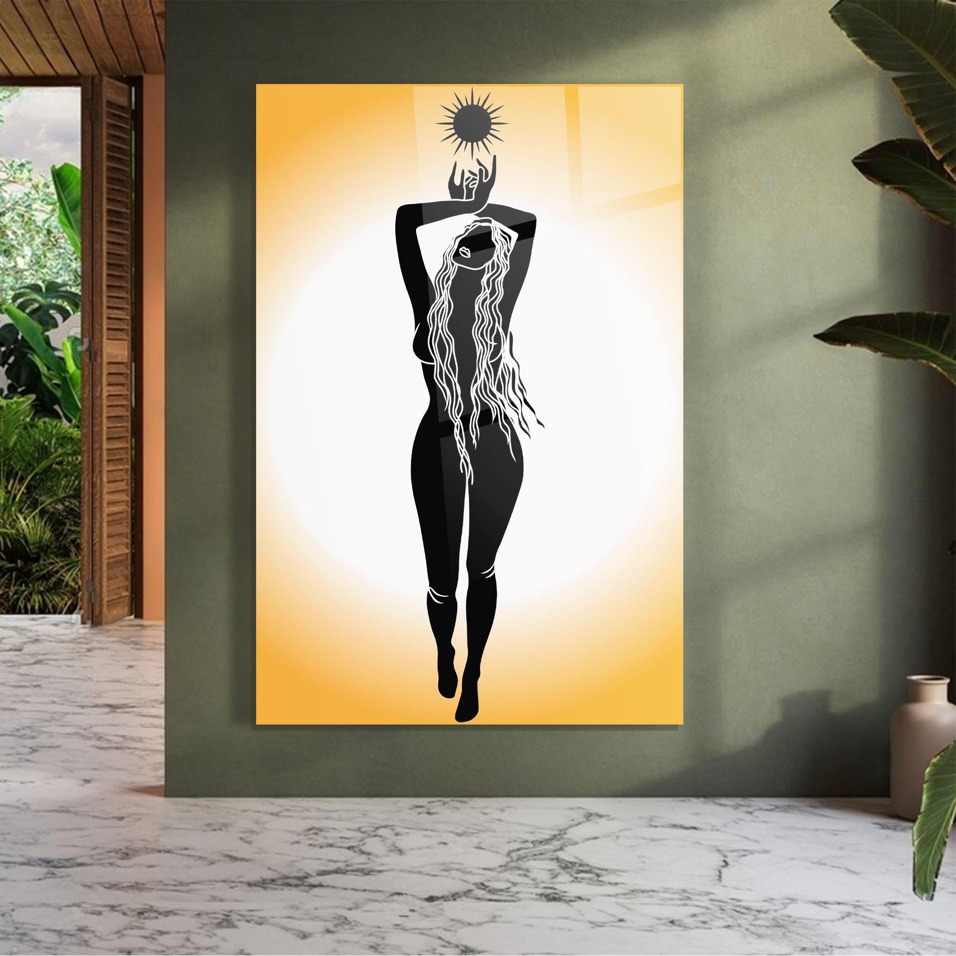 Glasbild Mistic Woman mockup 7