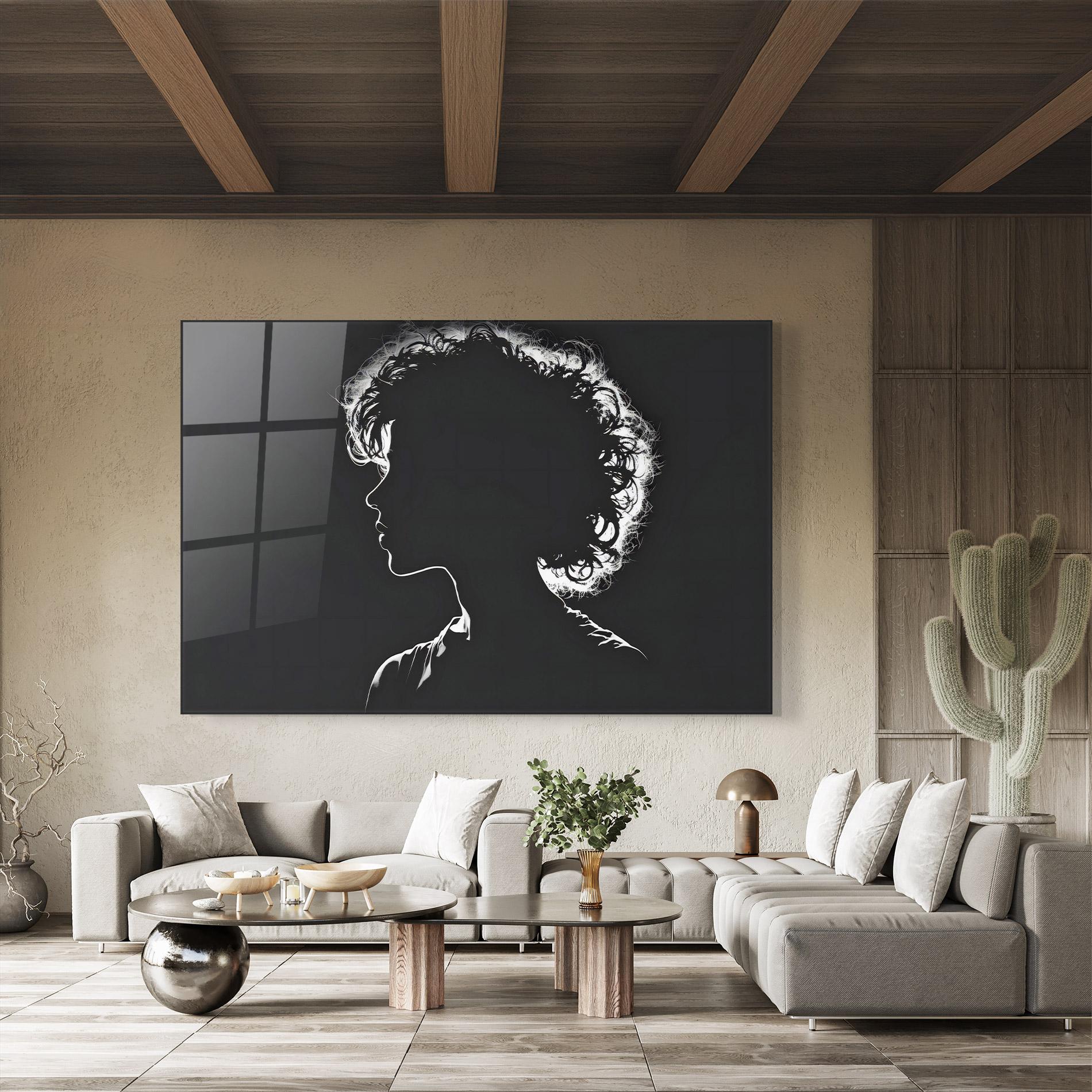 Glasbild Digital Silhouette mockup 8