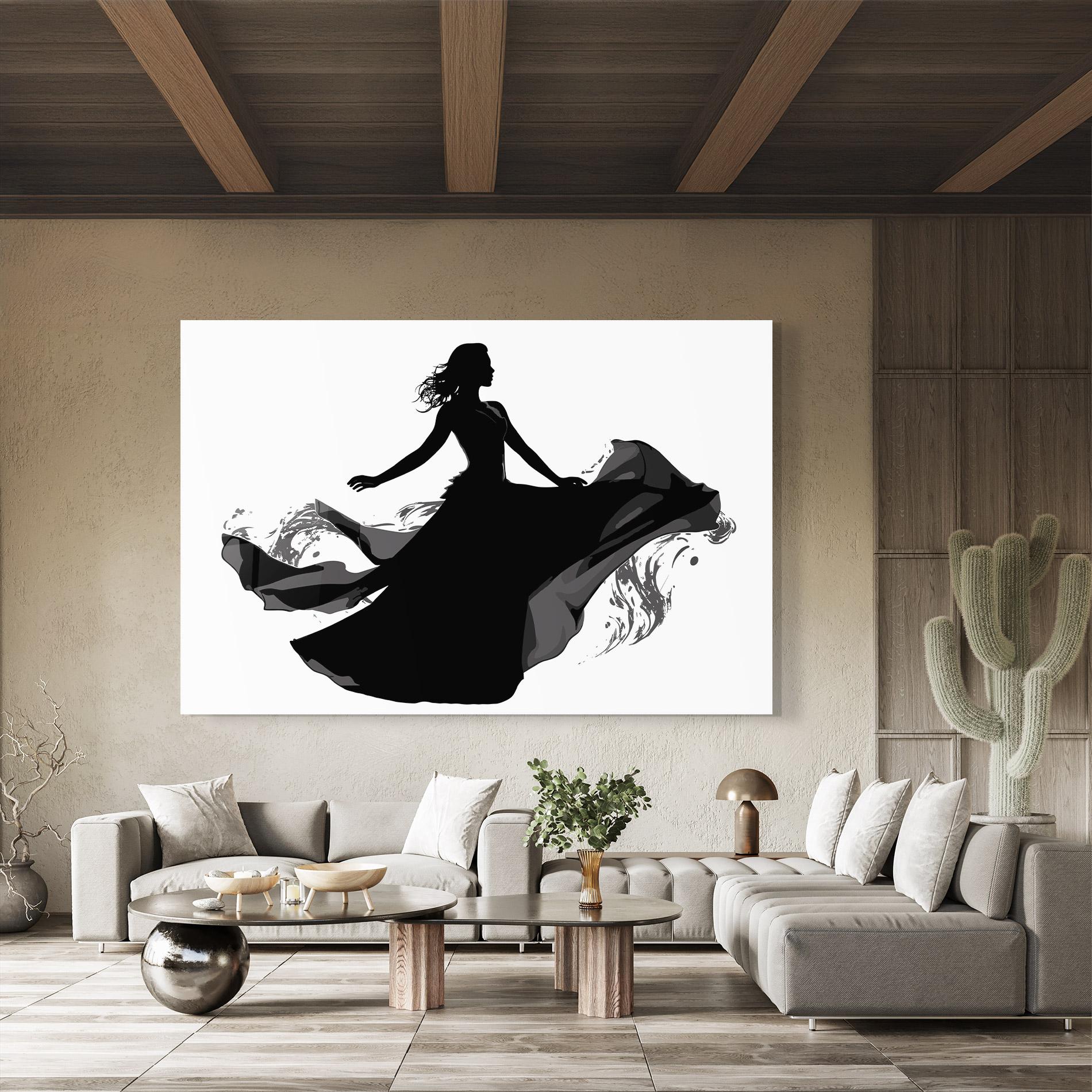 Glasbild Dress Jump mockup 8