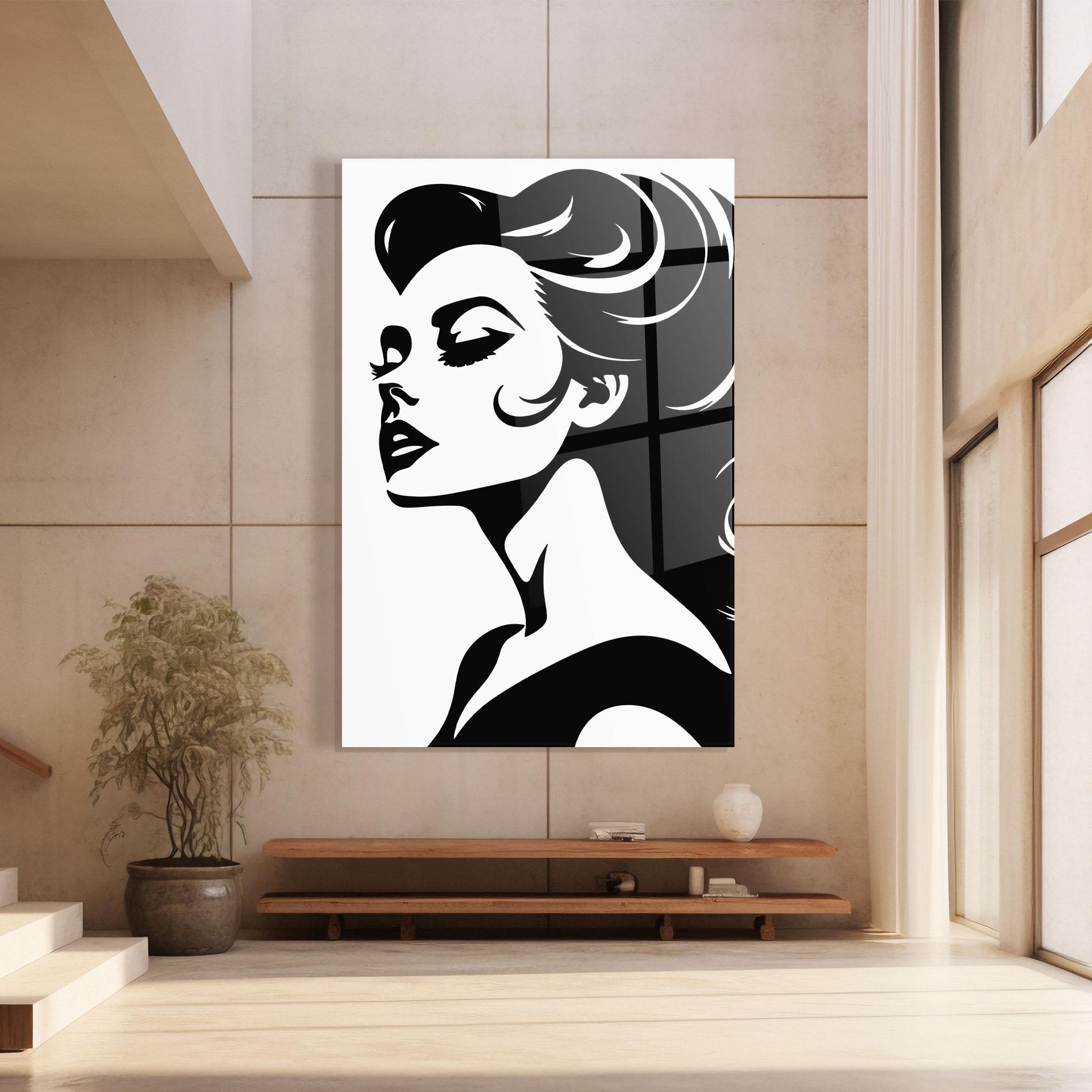 Glasbild Eyeliner Shilouette mockup 8