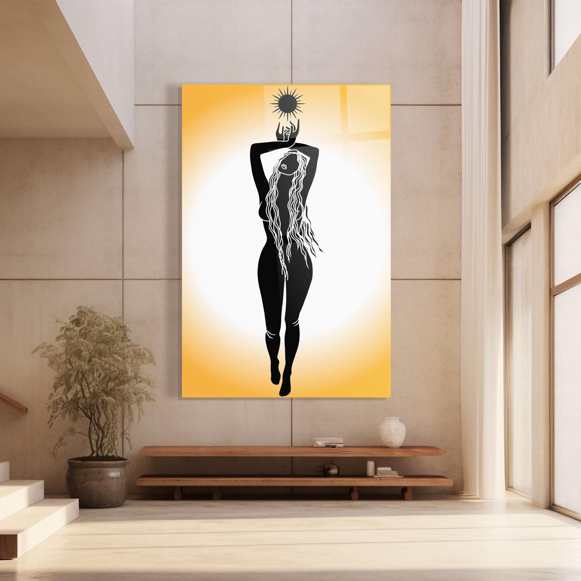 Glasbild Mistic Woman mockup 8