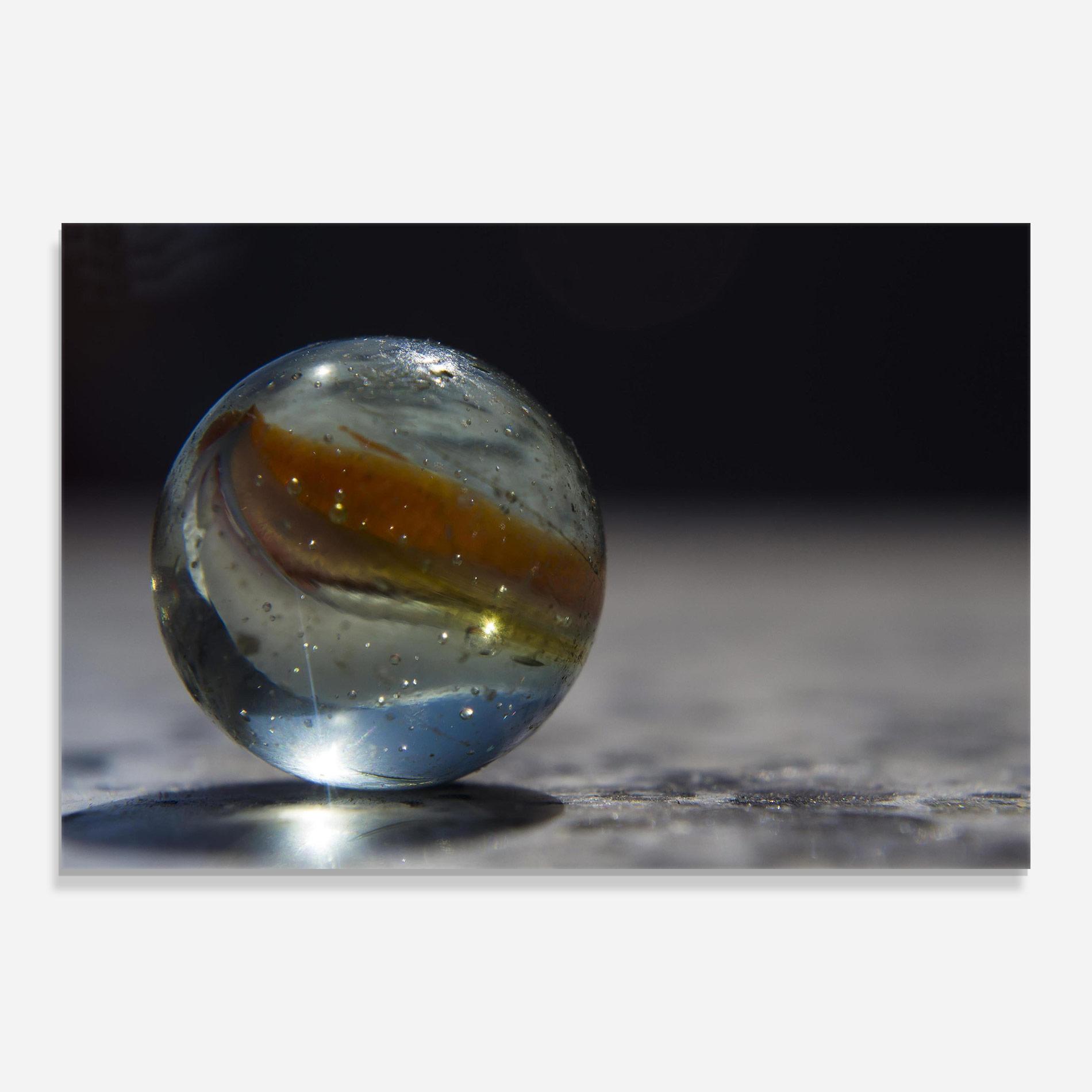 Glasbild Colorful Glass Sphere mockup 0