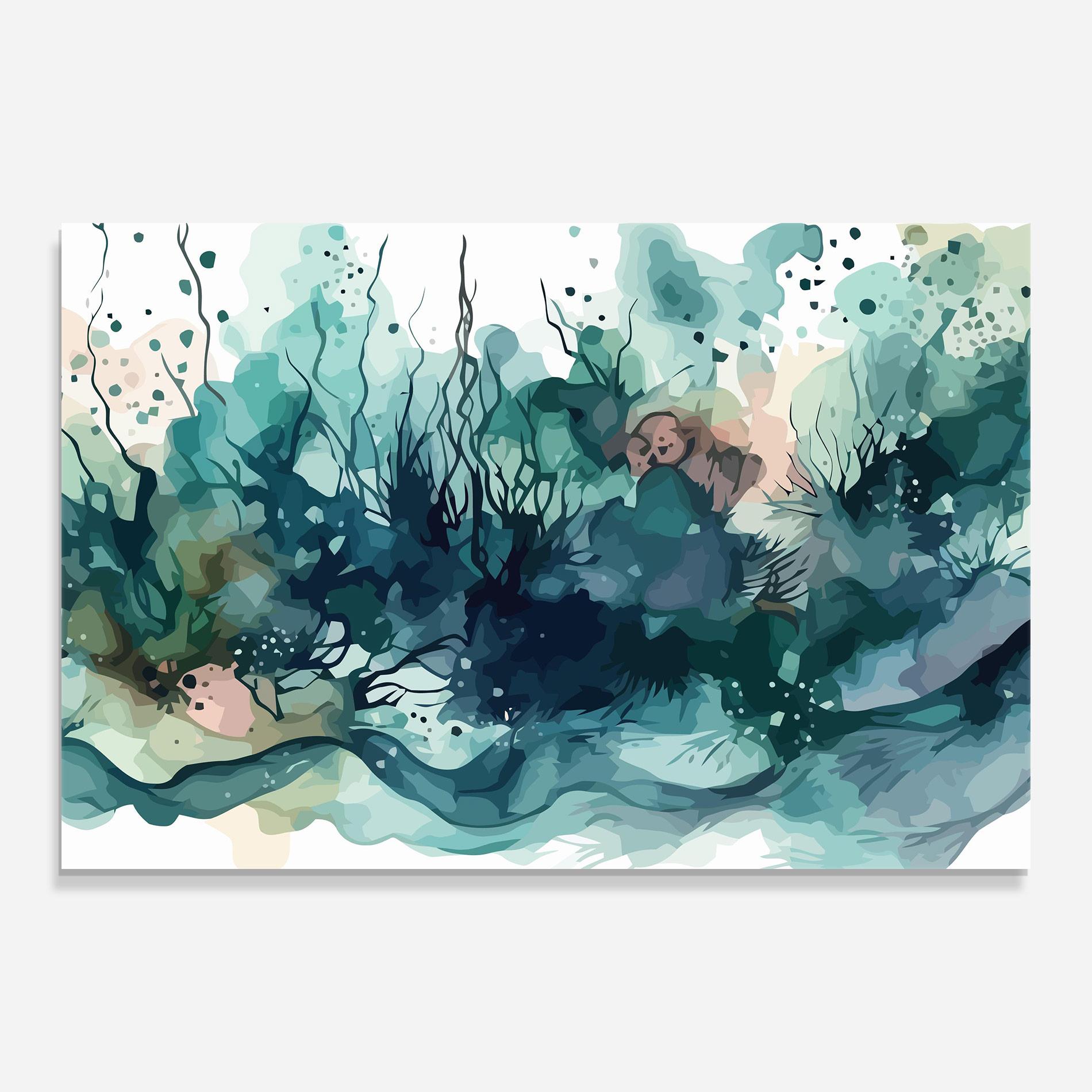 Glasbild Deep Ocean Art mockup 0