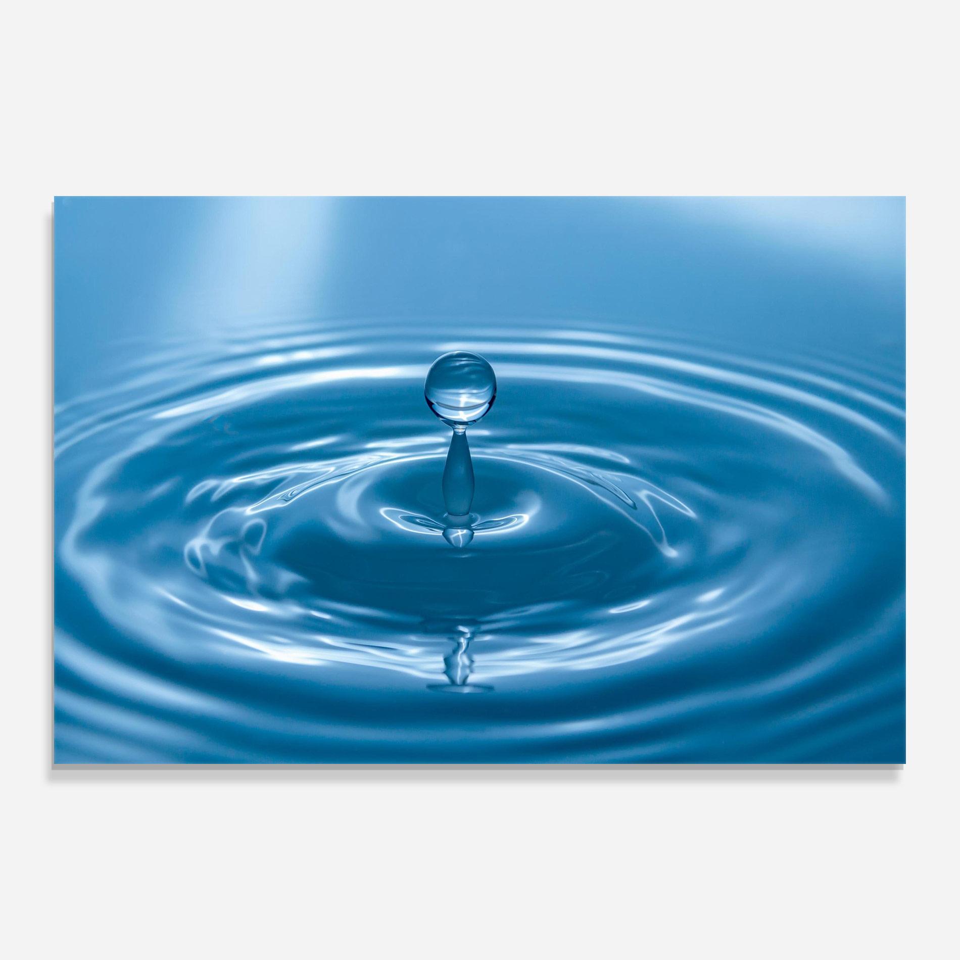 Glasbild Drop Close Up mockup 0