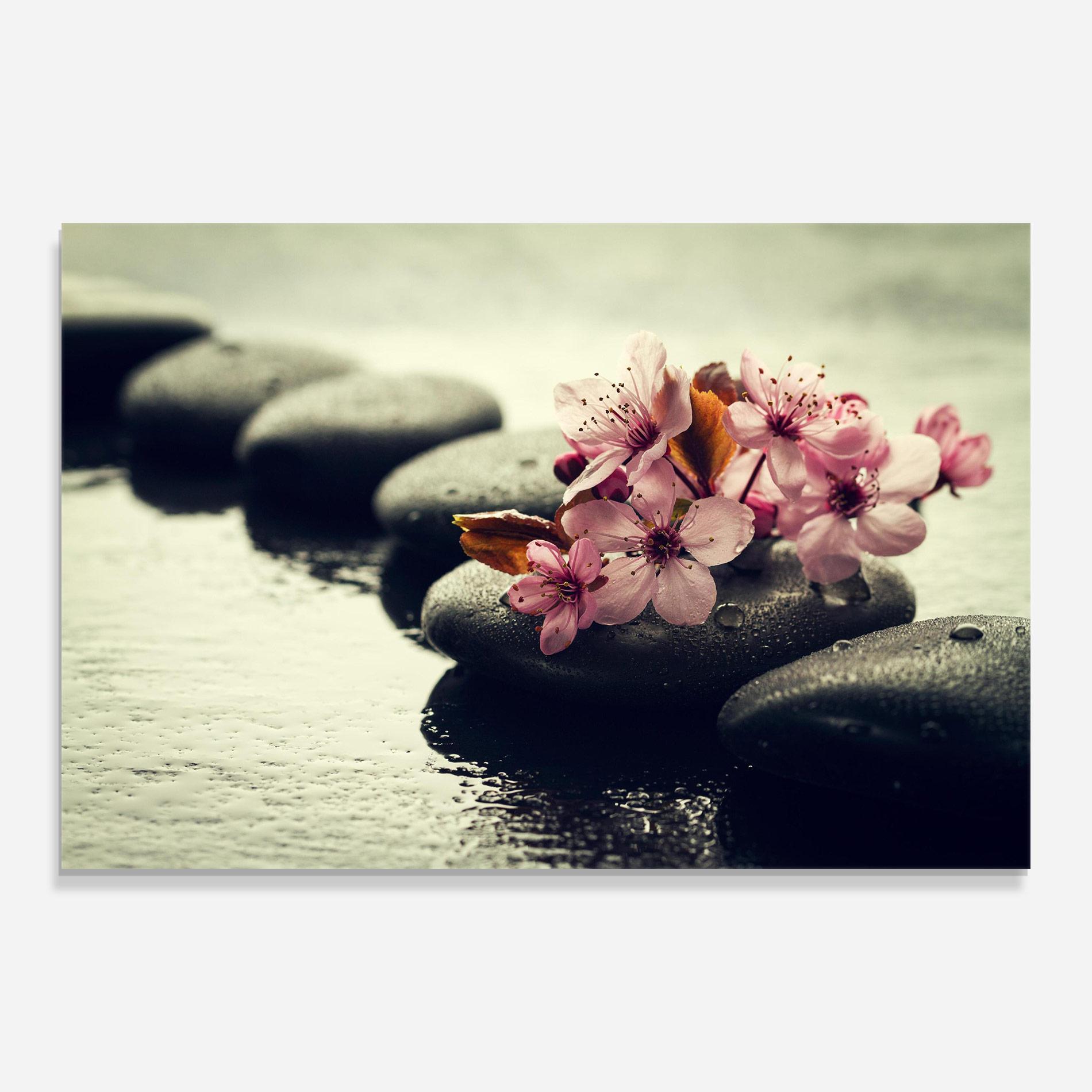 Glasbild Hot Spa Flowers mockup 0