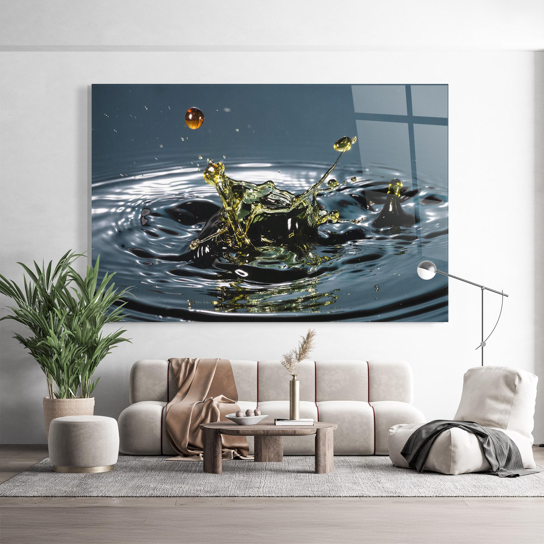 Glasbild Beautiful Life Water mockup 9