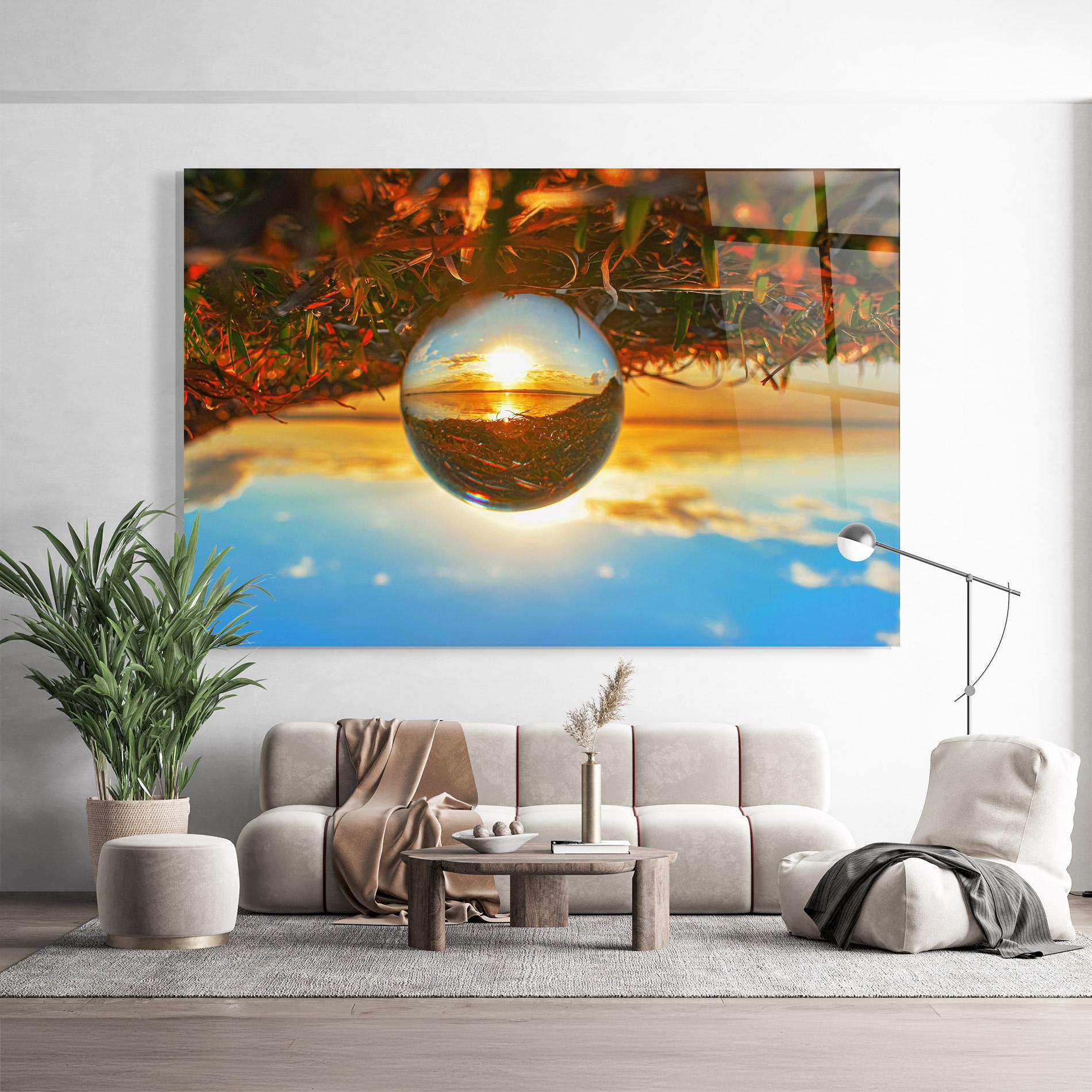 Glasbild Creative Crystal Ball mockup 9