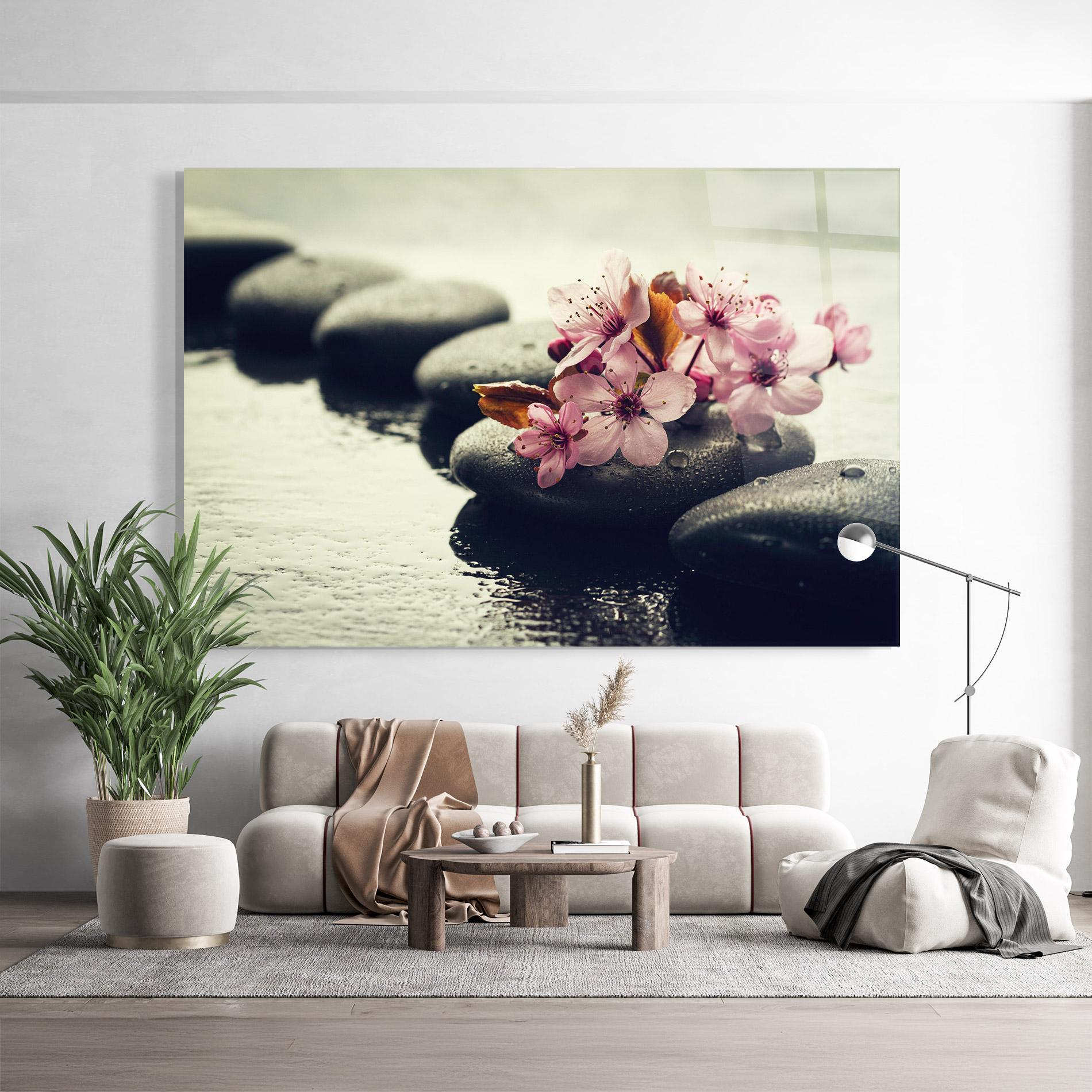 Glasbild Hot Spa Flowers mockup 9