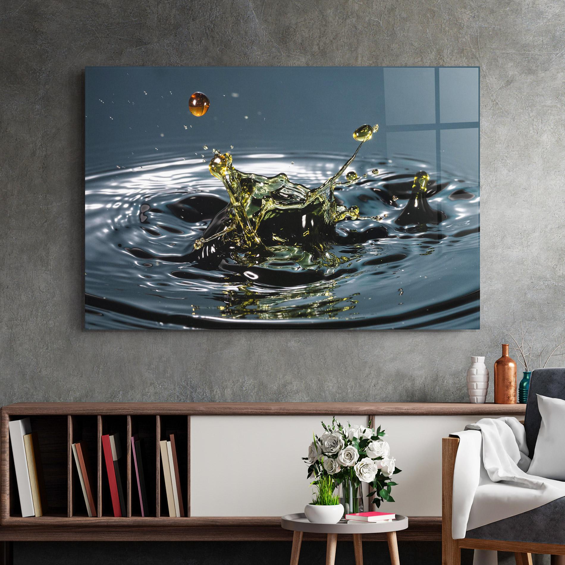 Glasbild Beautiful Life Water mockup 2