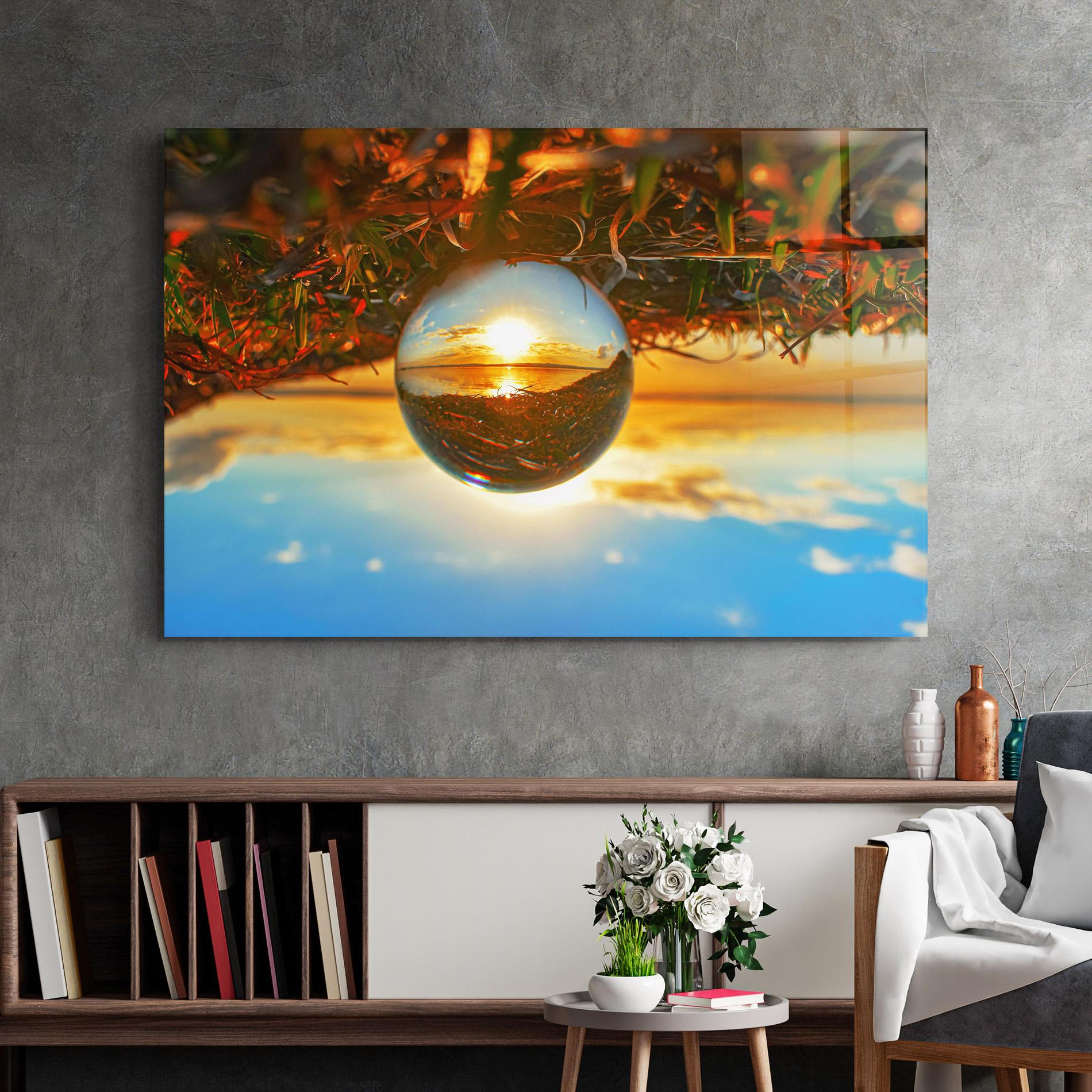 Glasbild Creative Crystal Ball mockup 2